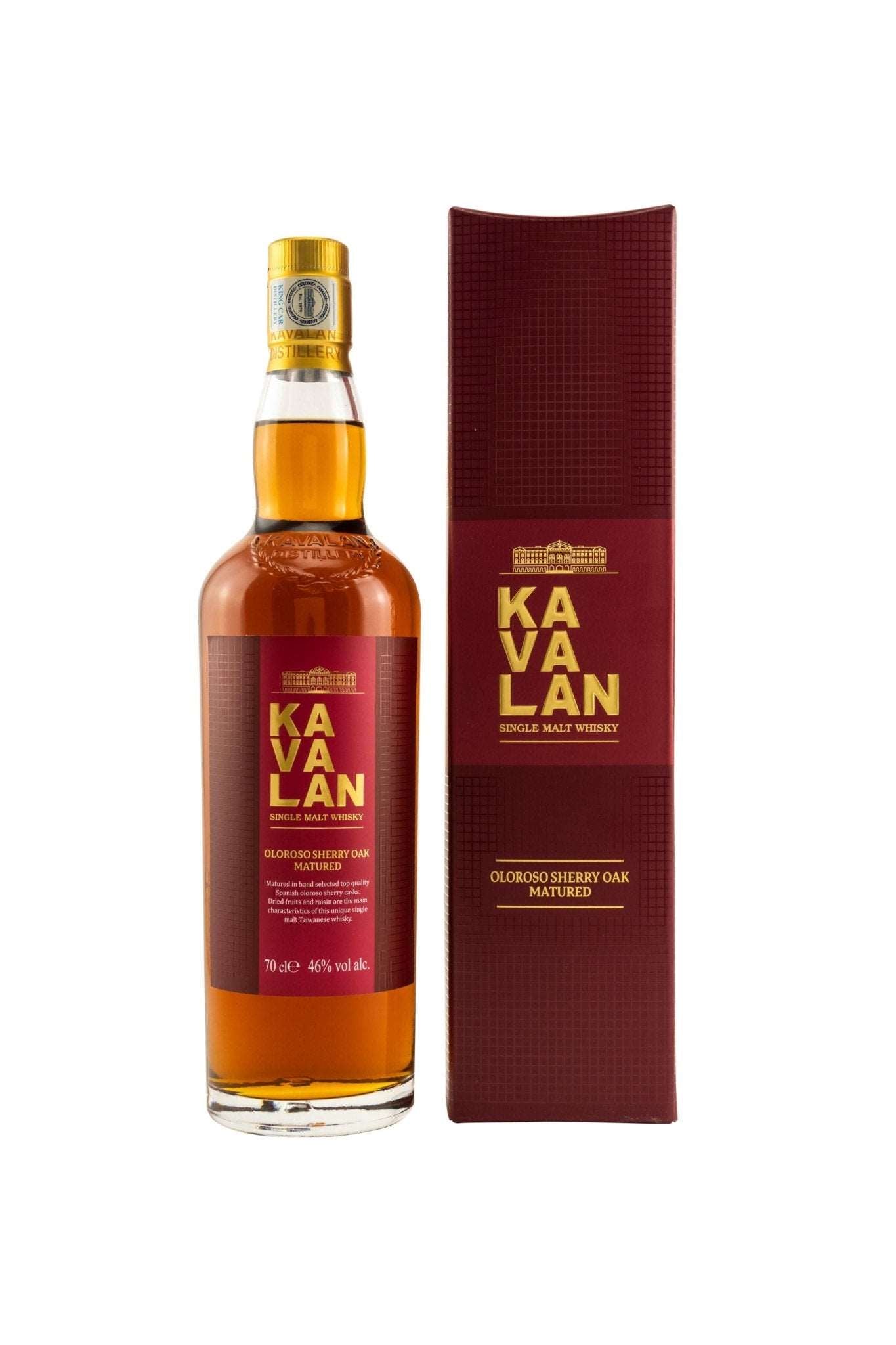 KAVALAN Sherry Oak Matured 46% vol. 700ml - Maltimore - Premium Whisky Onlineshop