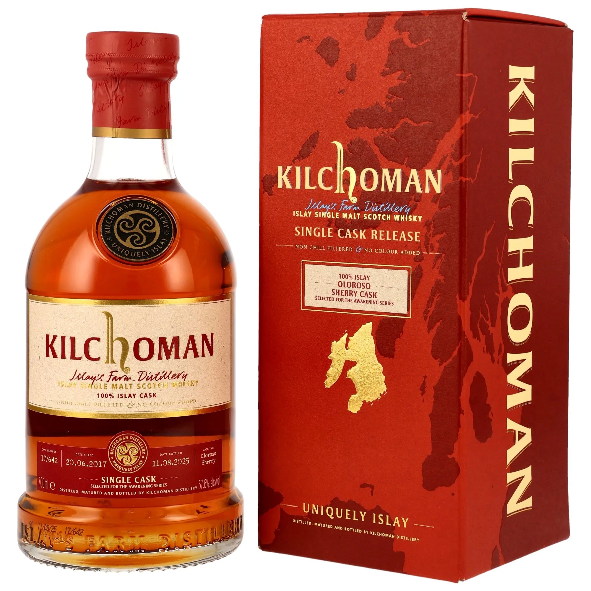Kilchoman 2017/2025 Oloroso Sherry Cask 17/642 - Awakening Series 57,6% vol. 700ml 1 - Maltimore.de - Premium Whisky Onlineshop