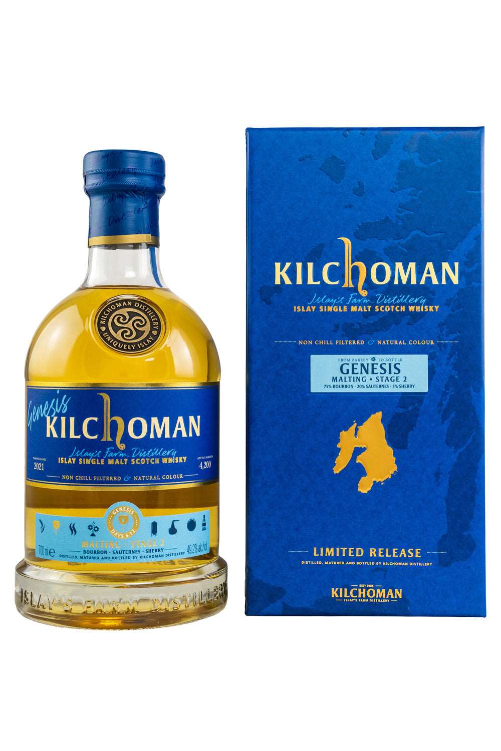 Kilchoman Genesis Harvest Stage 2 2021 Days 6 - 12 49,2% vol. 700ml 1 - Maltimore - Premium Whisky Onlineshop