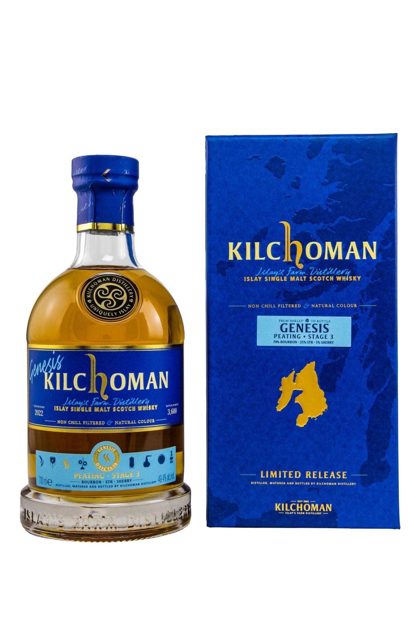 Kilchoman Genesis Stage 3 Peating 2022 Days 13 - 14 49,4% vol. 700ml 1 - Maltimore - Premium Whisky Onlineshop