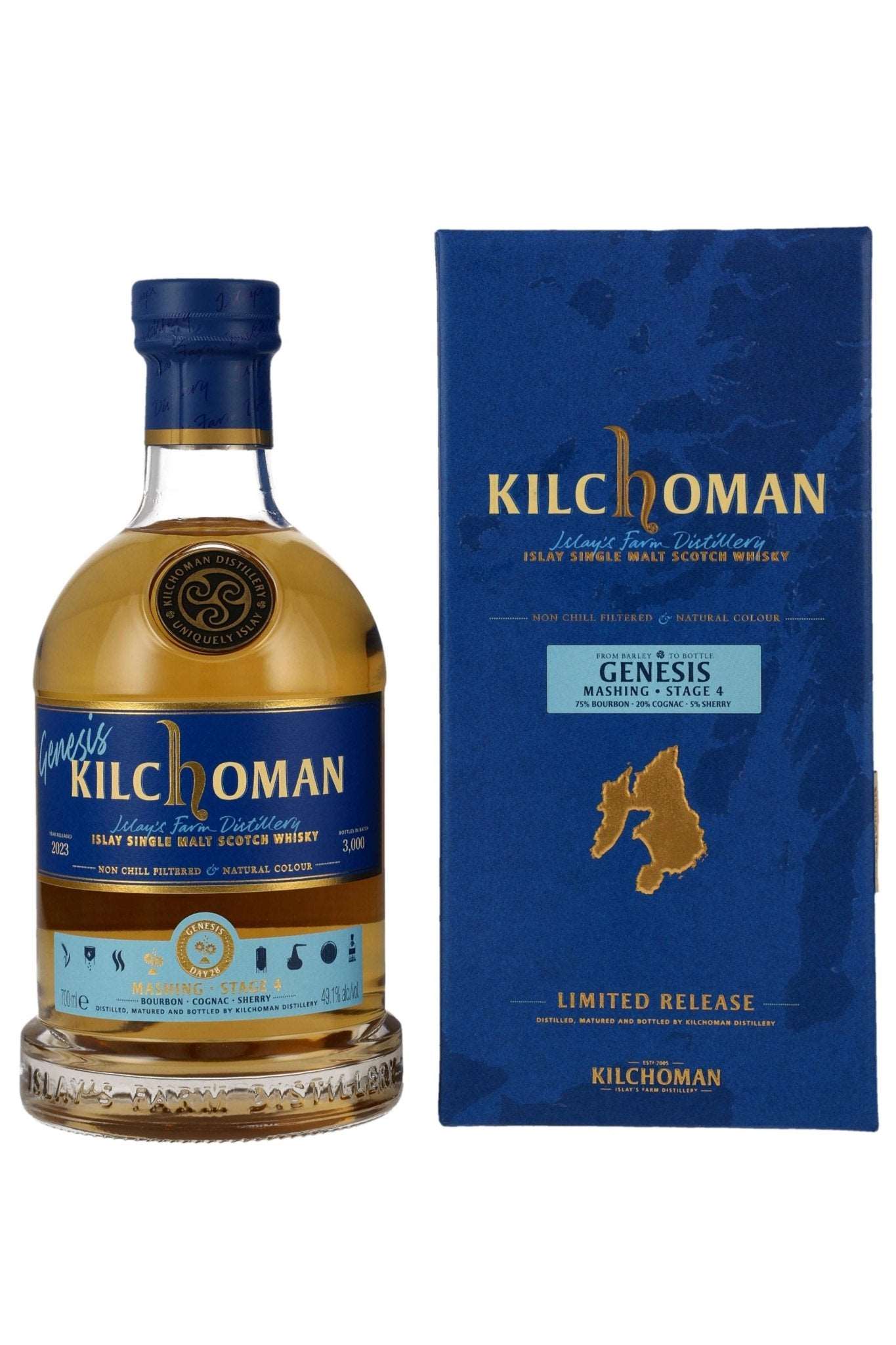 Kilchoman Genesis Stage 4 Mashing 2022 Day 28 Limited Edition 49,1% vol. 700ml - Maltimore - Premium Whisky Onlineshop