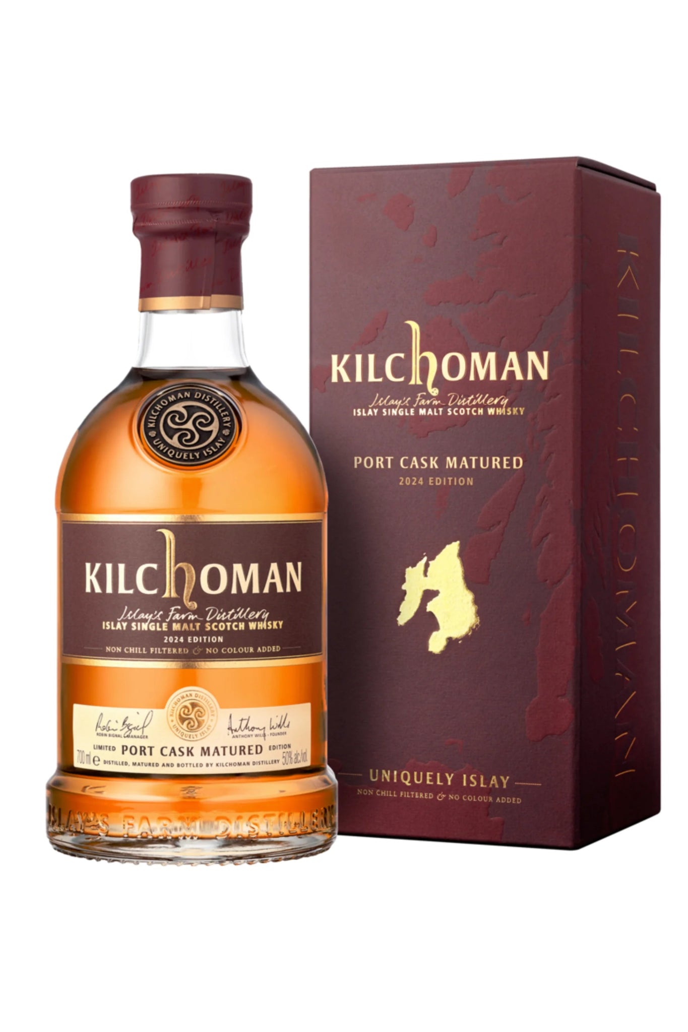 Kilchoman Port Cask Matured 2024 Islay Single Malt Whisky 50% vol. 700ml - Maltimore - Premium Whisky Onlineshop