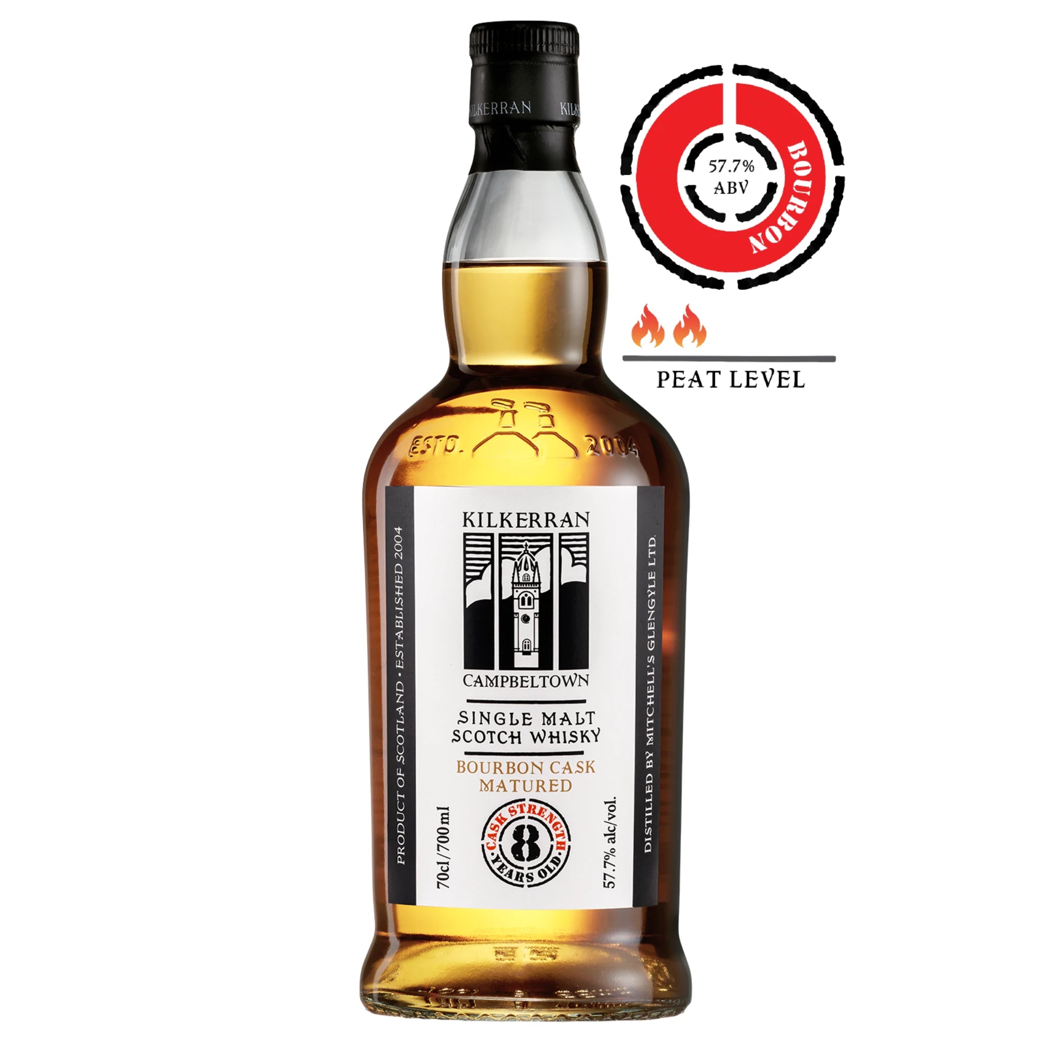 Kilkerran 8 Year Old Whisky Bourbon Cask Matured 2026 57.7% 700ml