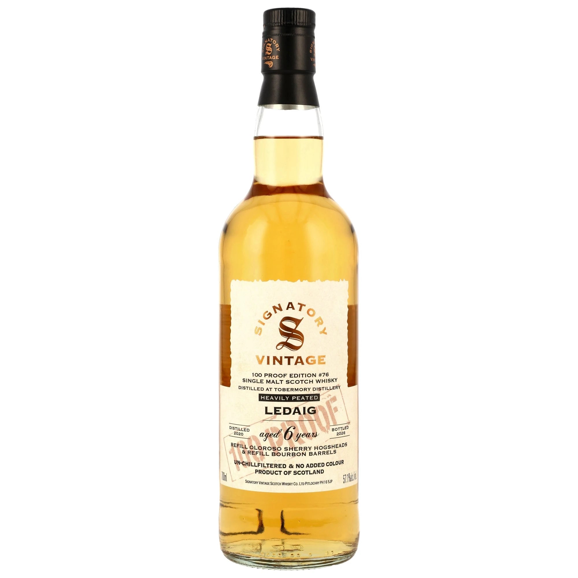 Ledaig 2020/2026 Signatory 100 PROOF Edition 76 57,1% vol. 700ml 1 - Maltimore.de - Premium Whisky Onlineshop