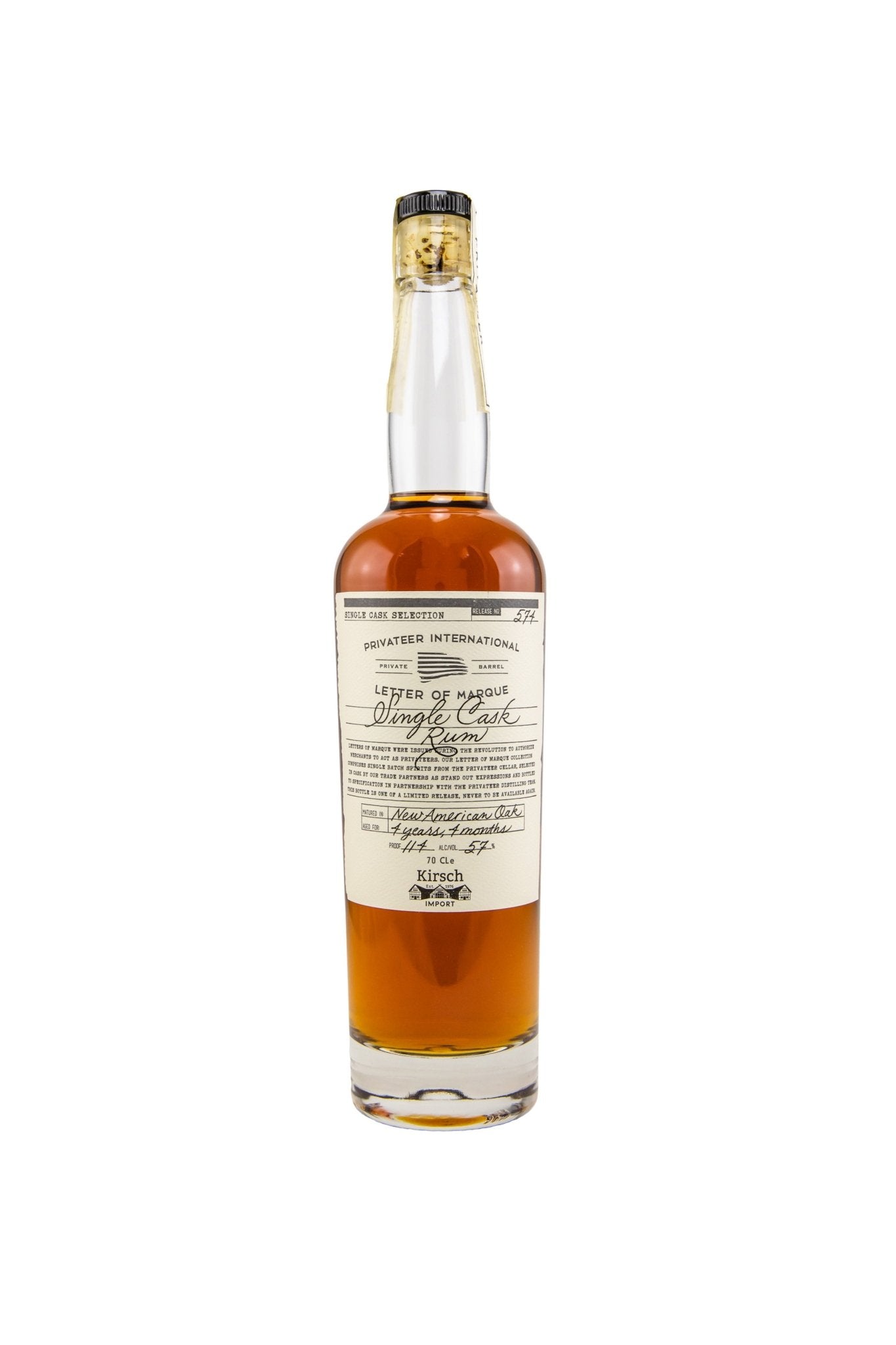 Letter of Marque Single Cask #P574 Privateer Rum 57% vol. 700ml - Maltimore - Premium Whisky Onlineshop