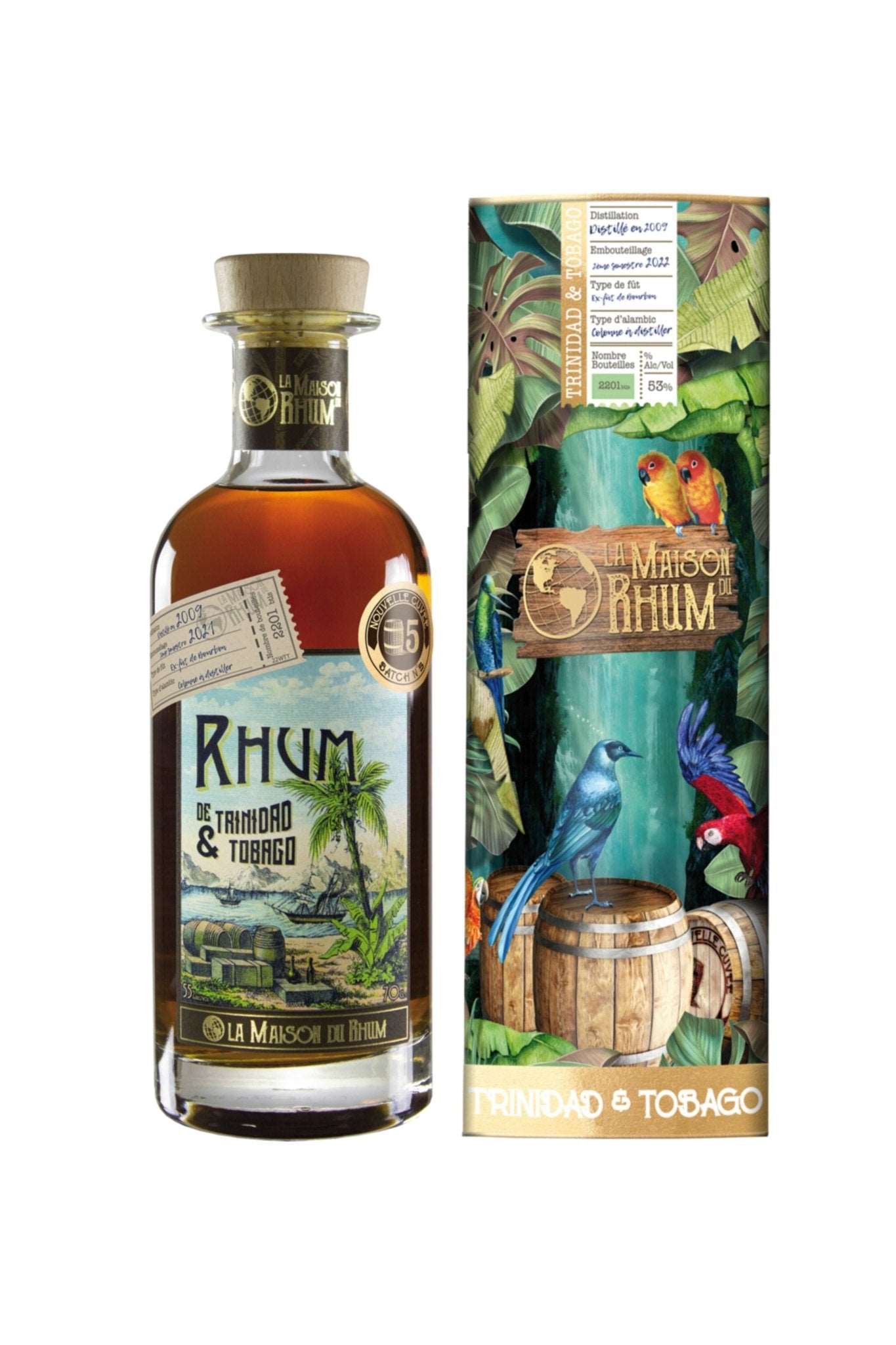 LMDR Batch No. 5 Trinidad & Tobago 2009 La Maison du Rhum Batch 5 53% vol. 700ml - Maltimore - Premium Whisky Onlineshop