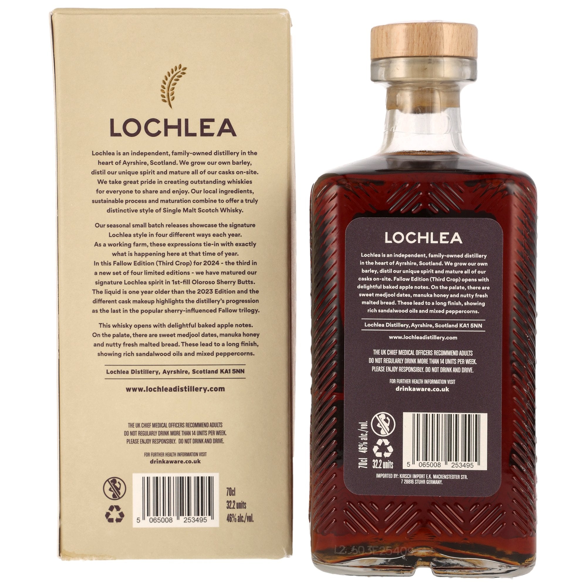 Lochlea Distillery Fallow Edition 3rd Crop 2024 46% vol. 700ml 2 - Maltimore - Premium Whisky Onlineshop