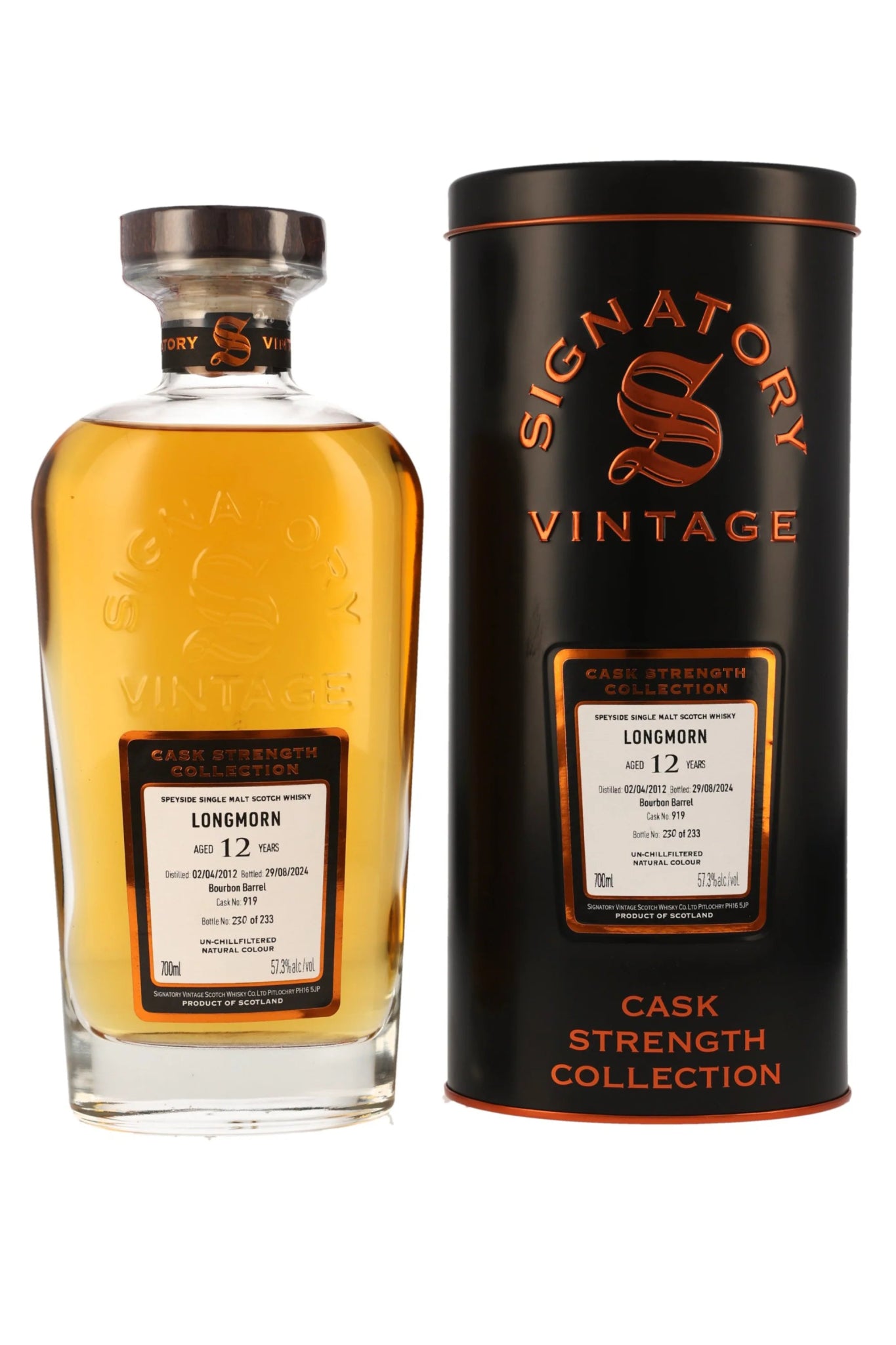 Longmorn 2012/2024 SV #919 Signatory Vintage Cask Strength 57,3% vol. 700ml - Maltimore - Premium Whisky Onlineshop
