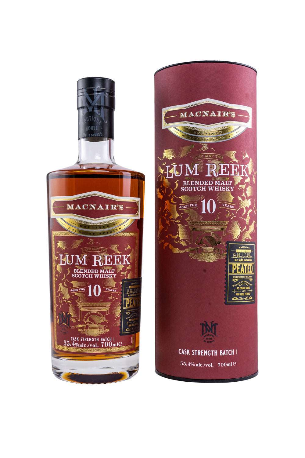 MacNair's Lum Reek 10 Jahre Cask Strength Batch 1 Blended Scotch Whisky 55,4% vol. 700ml 1 - Maltimore - Premium Whisky Onlineshop