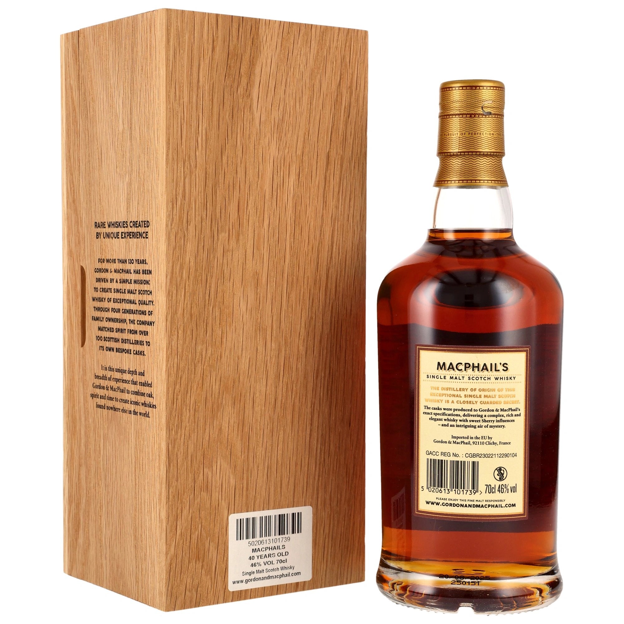 MacPhail's 40 - year - old GM Mystery 40 Jahre Whisky Speyside 46% vol. 700ml 2 - Maltimore.de - Premium Whisky Onlineshop