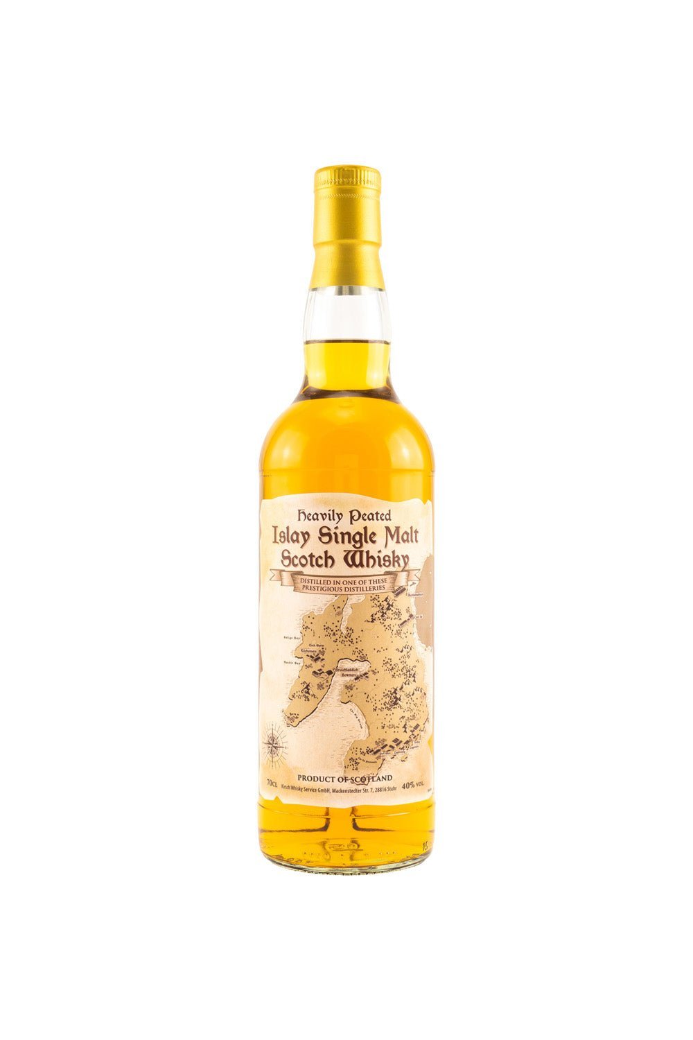 Map of Islay Heavily Peated Islay Single Malt 40% vol. 700ml 1 - Maltimore - Premium Whisky Onlineshop