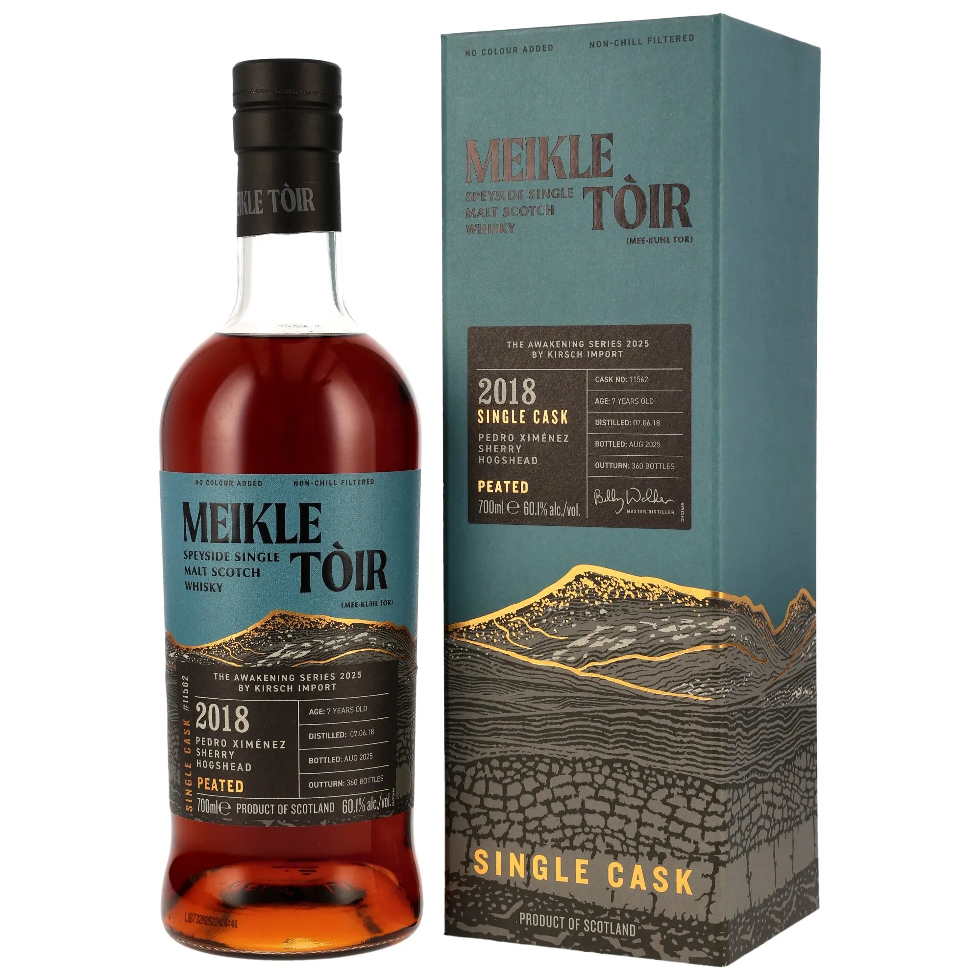 Meikle Toir 2018/2025 PX Sherry HHD 11562 The Awakening Series Heavily Peated 60,1% vol. 700ml 1 - Maltimore.de - Premium Whisky Onlineshop