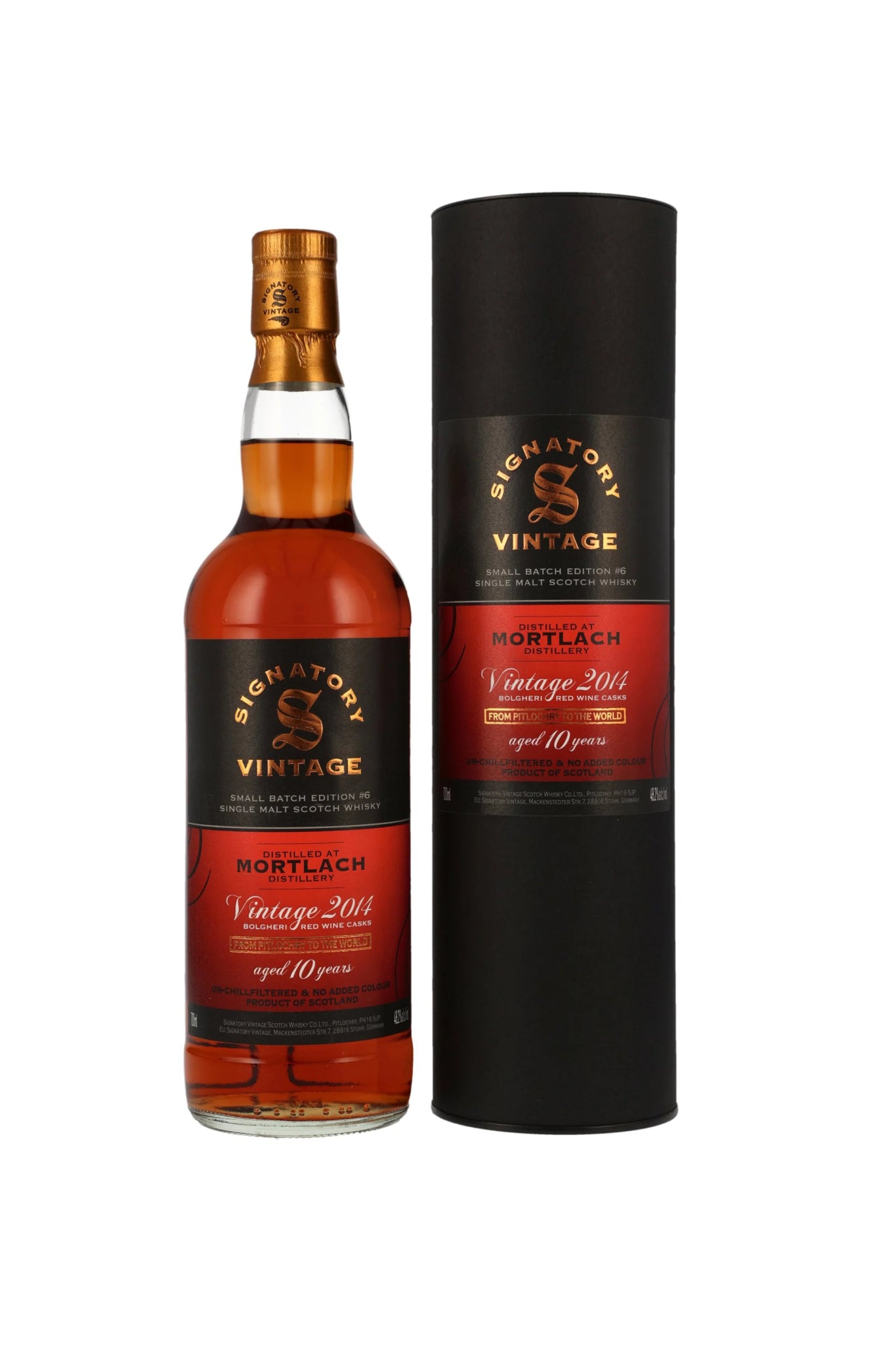 Mortlach 2014/2024 SV Signatory Small Batch Edition #6 Bolgheri Red Wine Cask 48,2% vol. 700ml - Maltimore - Premium Whisky Onlineshop