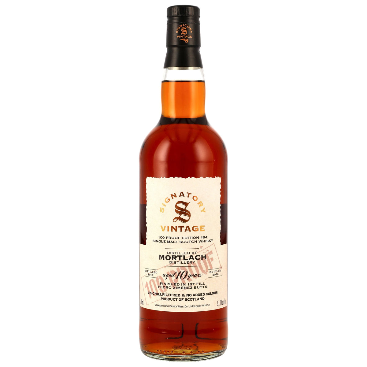 Mortlach 2016/2026 10 Jahre Signatory 100 Proof Edition #84 57,1%