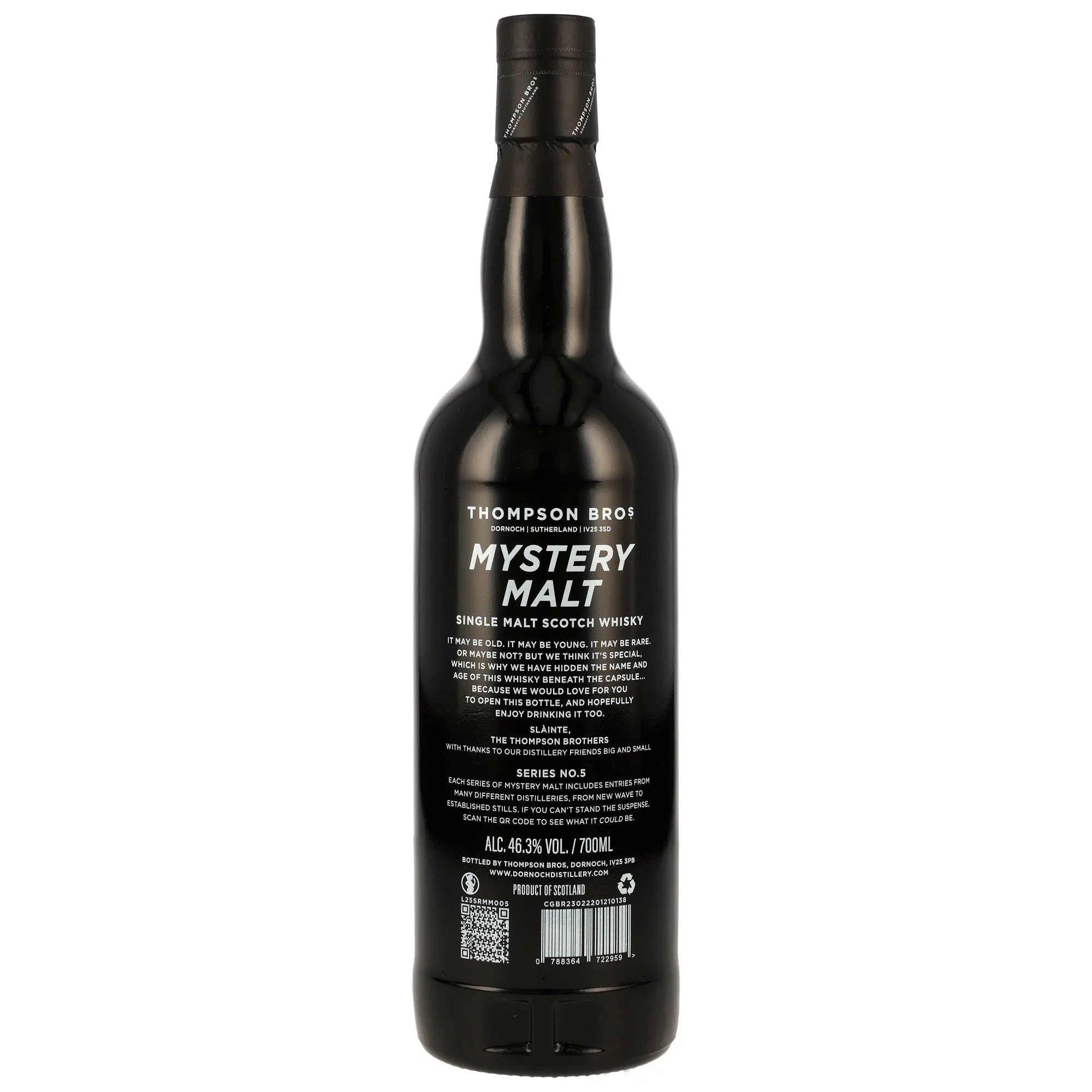Mystery Malt Series 5 - Single Malt Scotch Whisky Thompson Bros. 46,3% vol. 700ml 2 - Maltimore.de - Premium Whisky Onlineshop