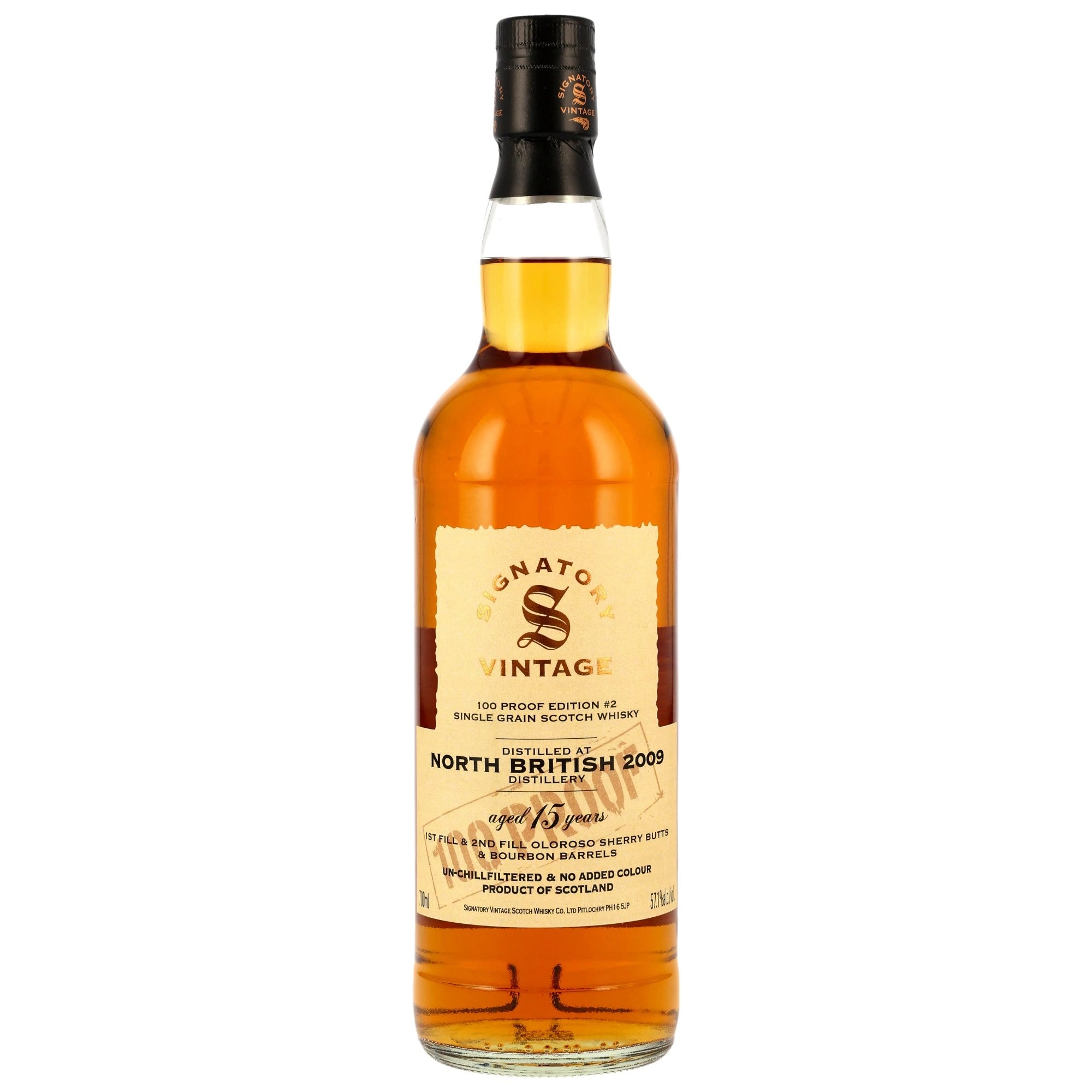 North British 2009/2025 - 15 y.o. - Signatory 100 PROOF Grain Edition #2 57,1% vol. 700ml 1 - Maltimore - Premium Whisky Onlineshop