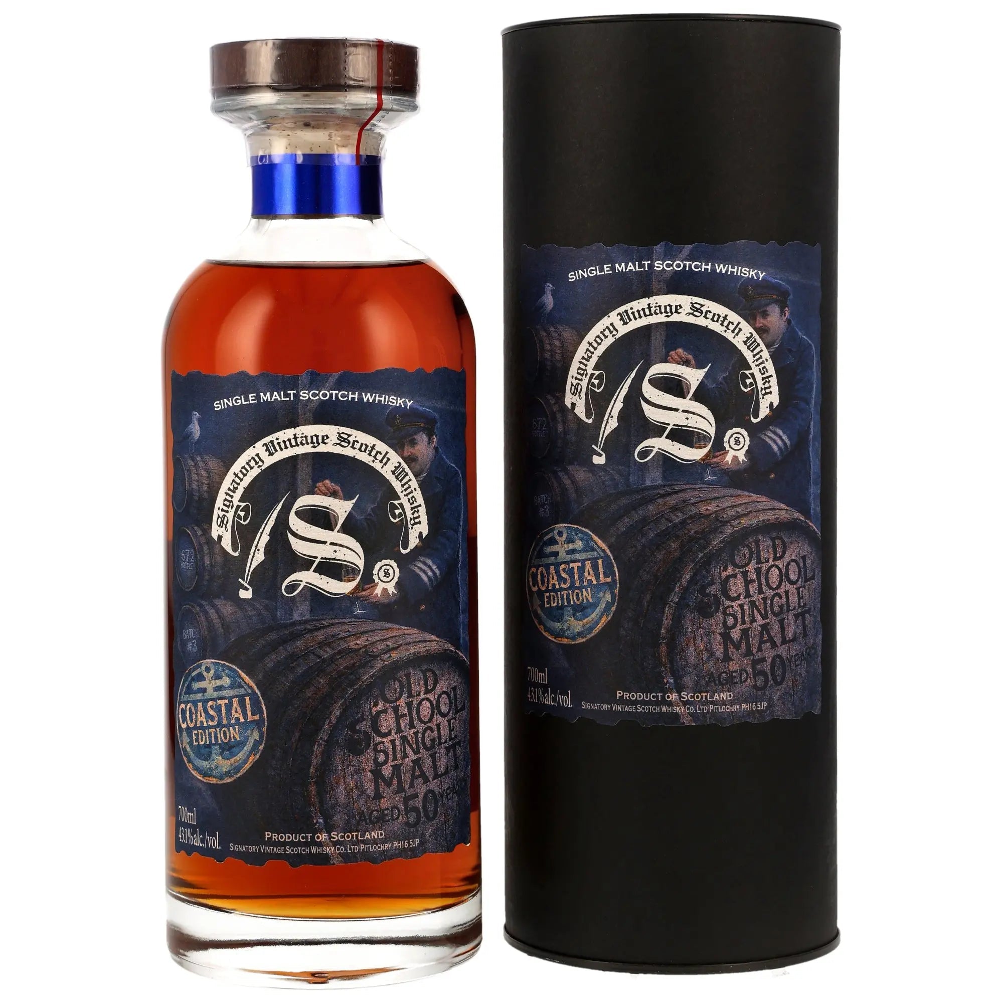 Old School Single Malt 50 y.o. Coastal Edition - Signatory 1 - Maltimore.de - Premium Whisky Onlineshop