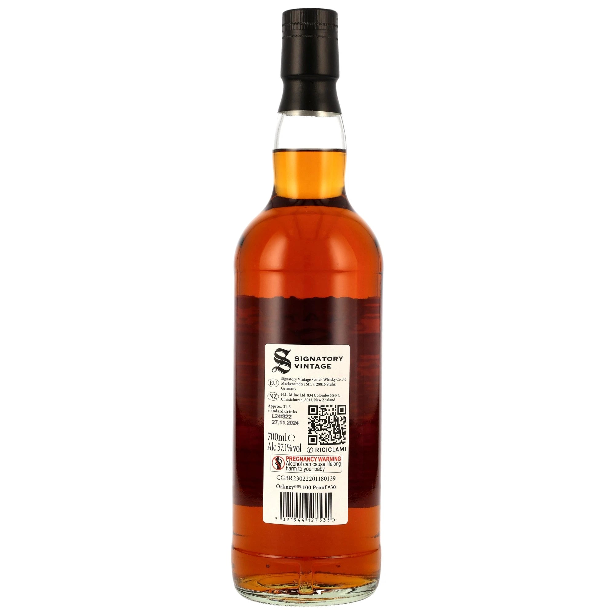 Orkney (HP) 2010/2024 – Peated Signatory Vintage Island Single Malt Scotch Whisky 100 Proof Edition #30 57,1% vol. 700ml 2 - Maltimore - Premium Whisky Onlineshop