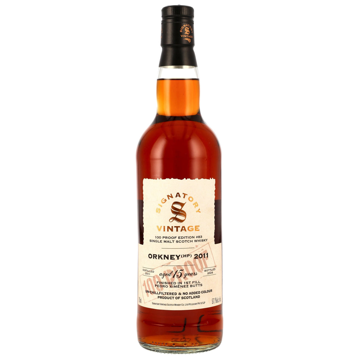 Orkney (HP) 2011/2026 15 Jahre Signatory 100 Proof Edition #83 57,1%