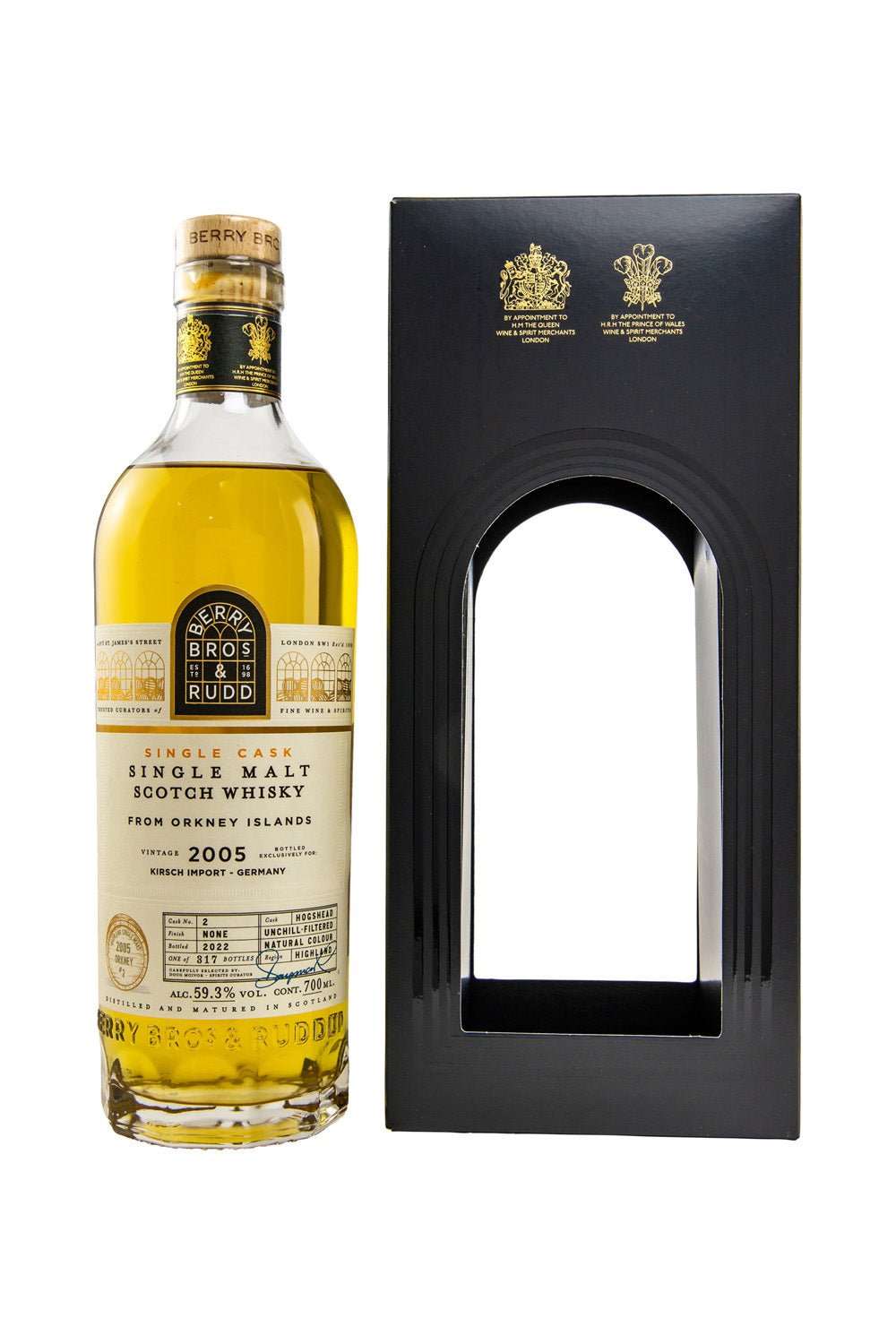 Orkney Islands 2005/2022 BR Berry Brothers Peated for Kirsch #2 59,3% vol. 700ml 1 - Maltimore - Premium Whisky Onlineshop