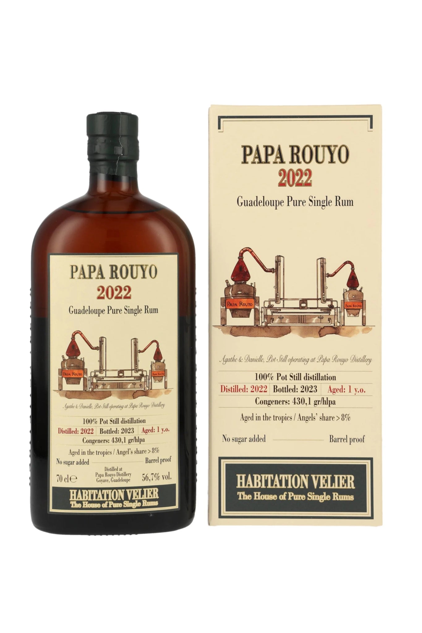 PAPA ROUYO 2022/2023 Guadeloupe Rum Habitation Velier 56,7% vol. 700ml - Maltimore - Premium Whisky Onlineshop