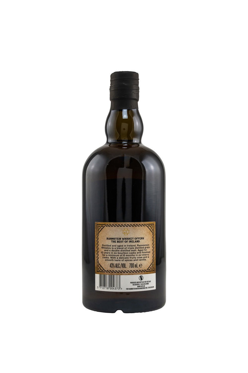 Rammstein 10 Jahre Irish Whiskey 43% vol. 700ml - Maltimore - Premium Whisky Onlineshop