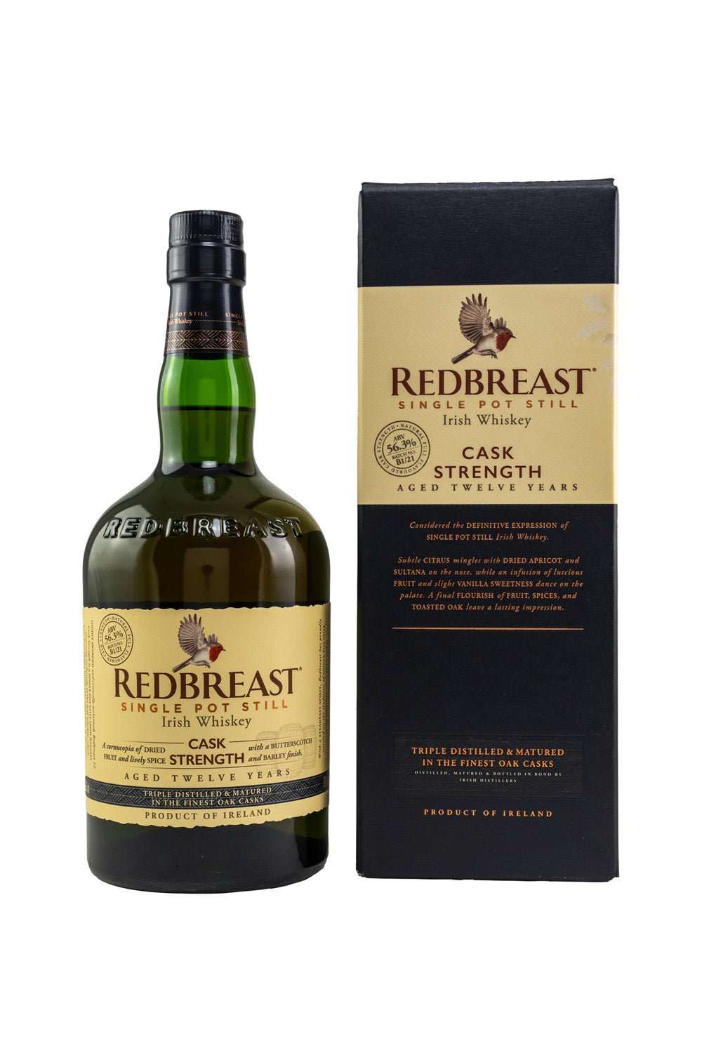 Redbreast 12 Jahre Cask Strength Single Pot Still 56,3% vol. 700ml 1 - Maltimore - Premium Whisky Onlineshop