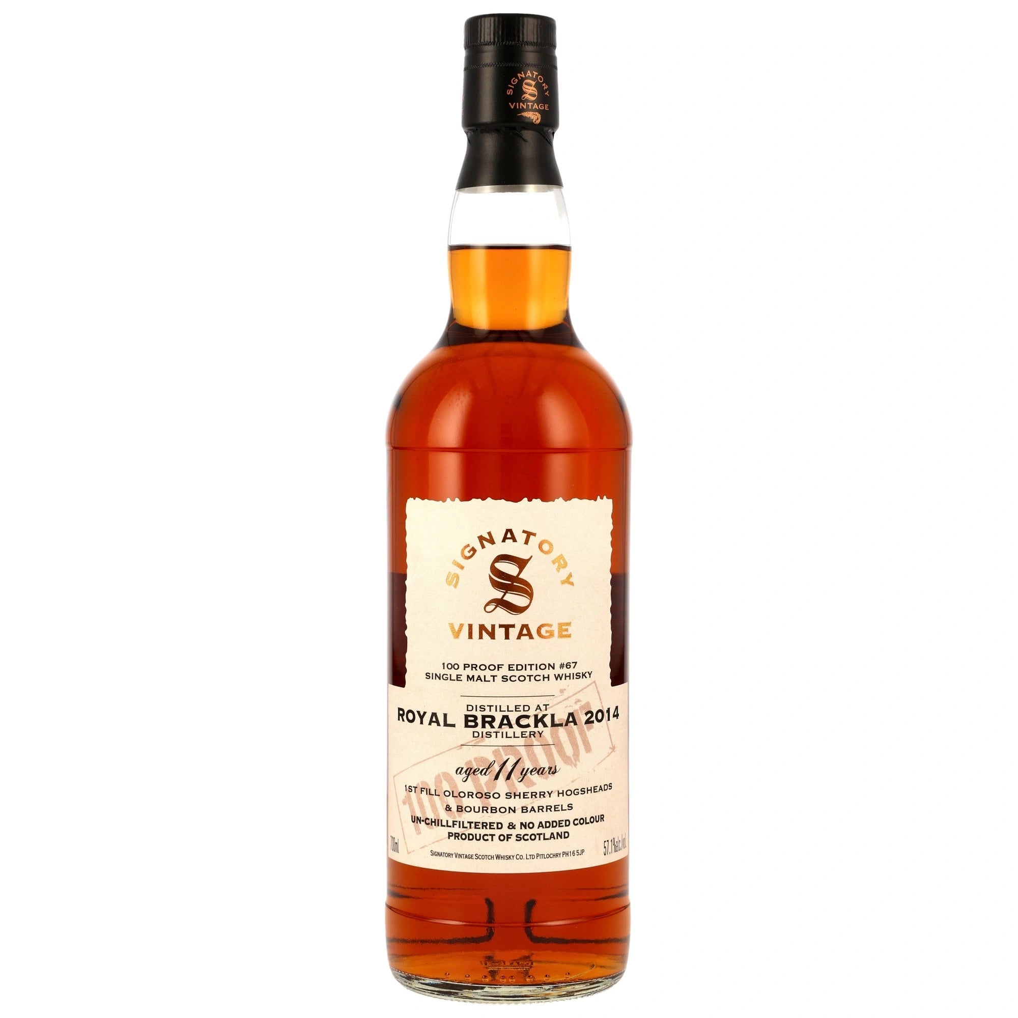 Royal Brackla 2014/2025 - 11 y.o. Signatory 100 PROOF Edition 67 57,1% vol. 700ml 1 - Maltimore.de - Premium Whisky Onlineshop