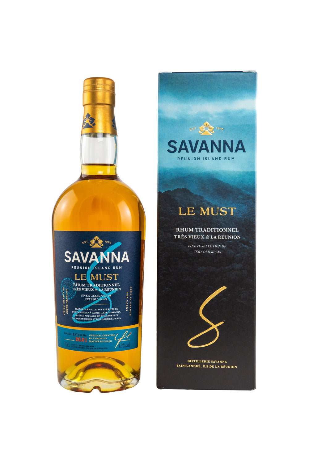 Savanna Le Must Rhum Traditionnel Vieux de la Reúnion Island Rum 45% vol. 700ml 1 - Maltimore - Premium Whisky Onlineshop