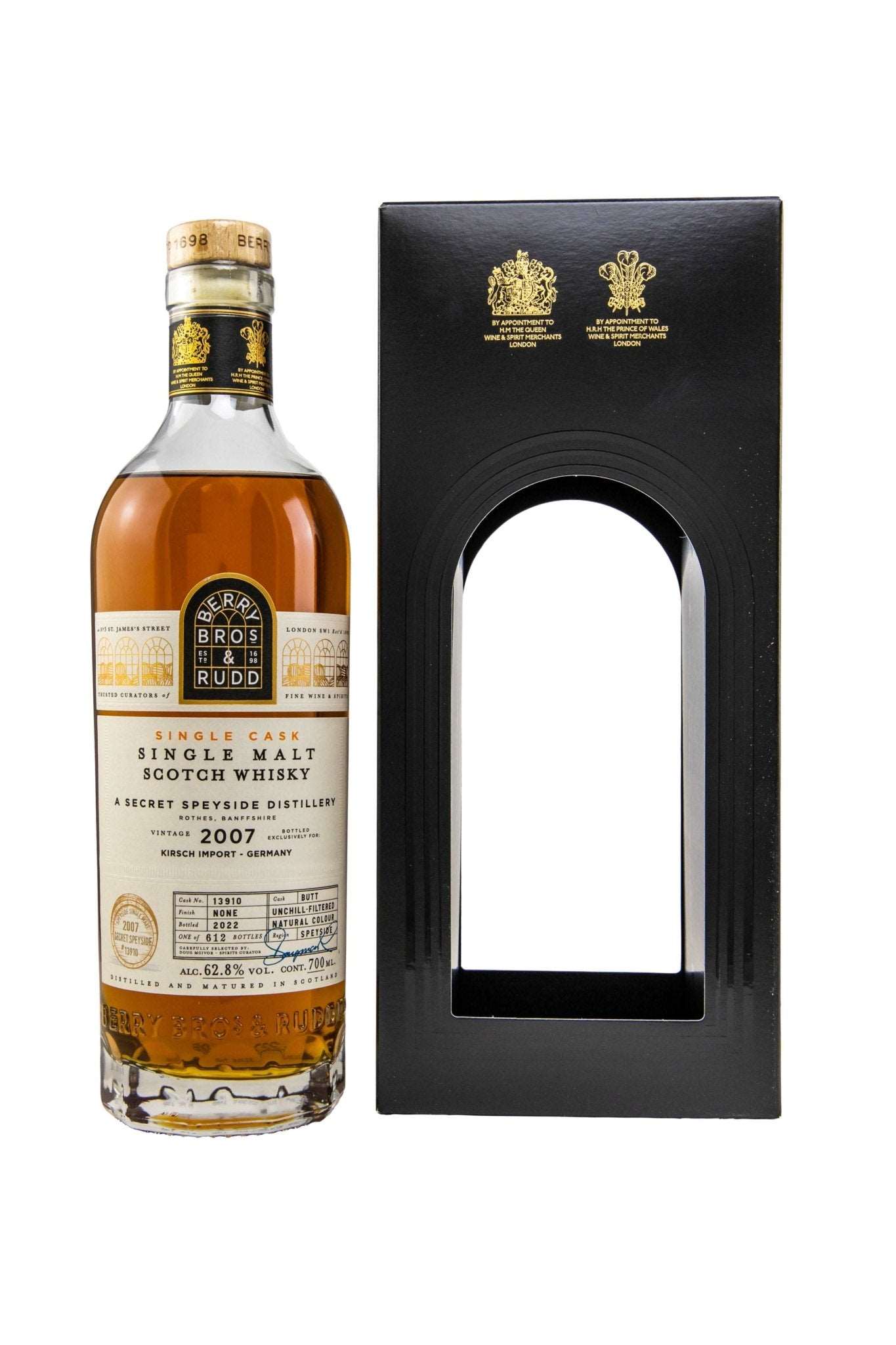 Secret Speyside 2007 BR Berry Brothers Sherry Butt #13910 62,8% vol. 700ml 1 - Maltimore - Premium Whisky Onlineshop