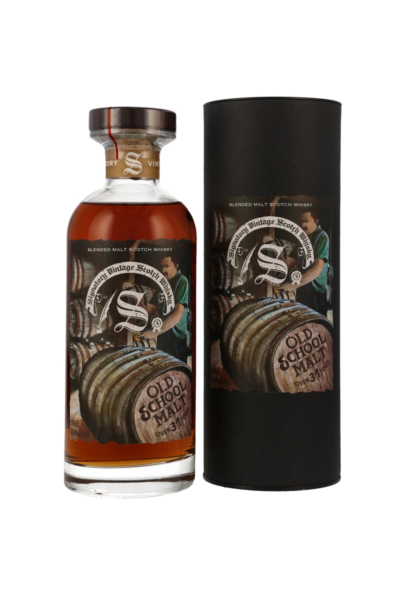 Signatory Old School Malt 31 y.o. & older Ibisco Blended Malt 43,5% vol. 700ml 1 - Maltimore - Premium Whisky Onlineshop