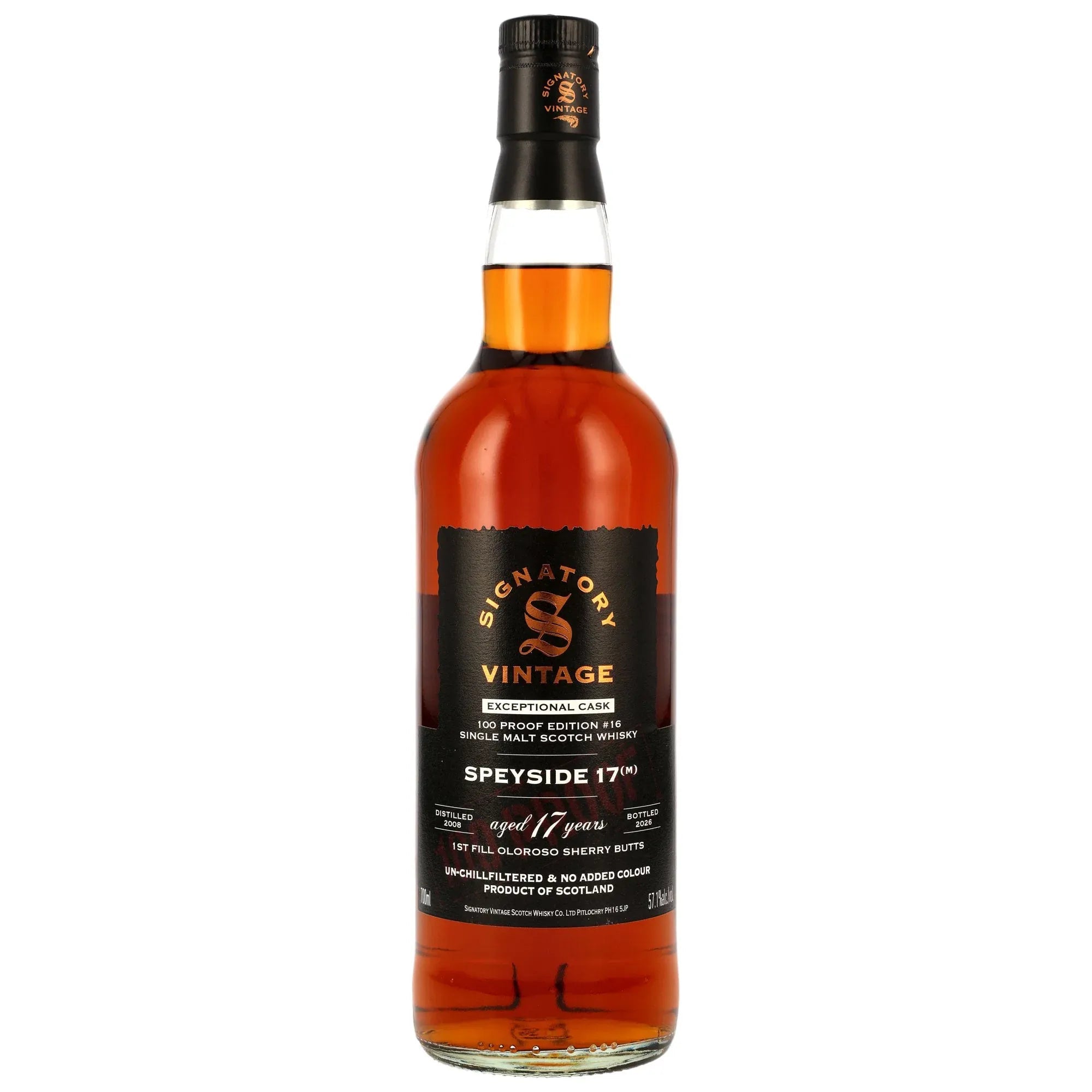 Speyside 17 (M) 2008/2026 – 17 Jahre – Signatory Vintage 57,1% vol. 700ml 1 - Maltimore.de - Premium Whisky Onlineshop