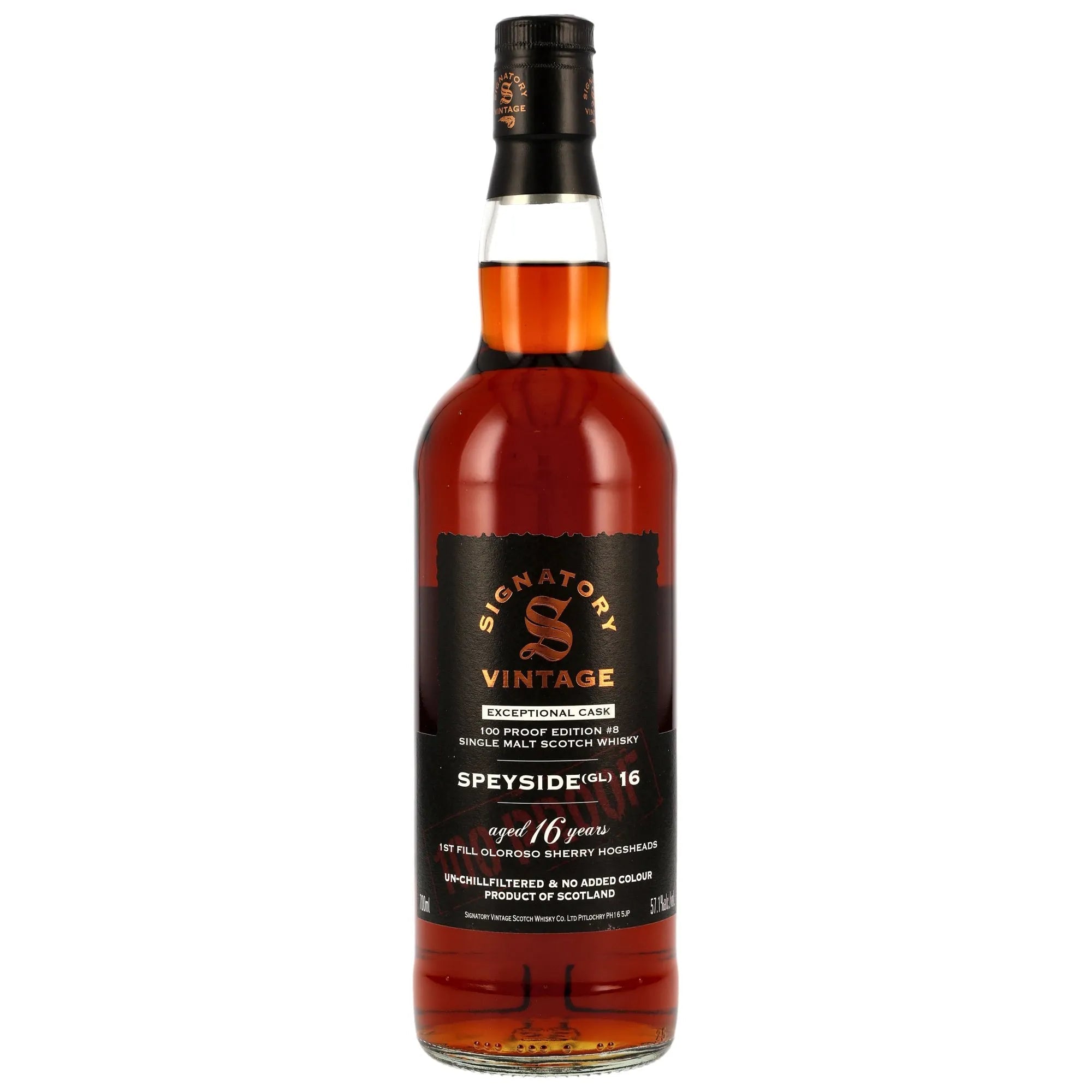 Speyside (GL) 16 Jahre Signatory 100 PROOF Exceptional Cask Edition 8 57,1% vol. 700ml 1 - Maltimore - Premium Whisky Onlineshop