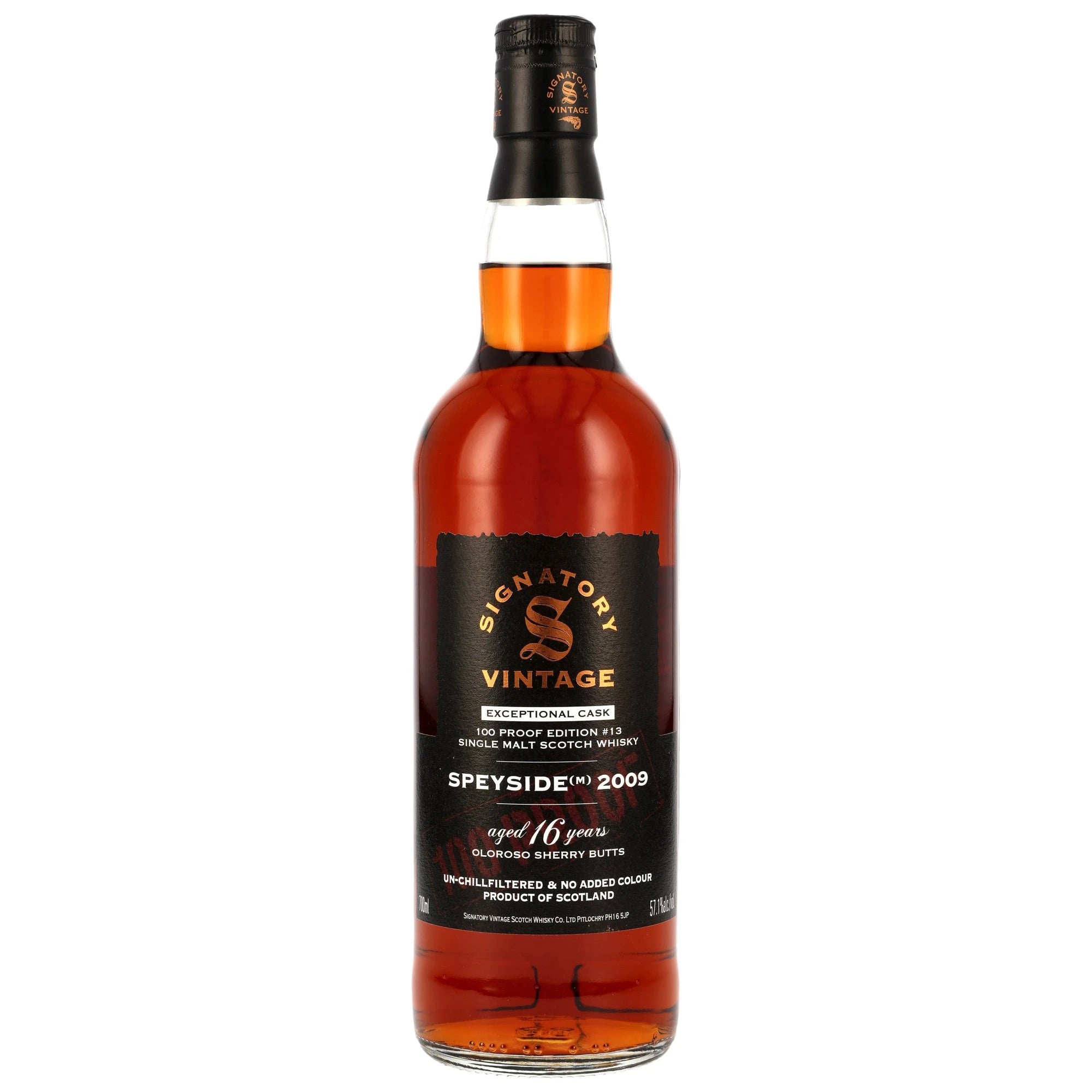 Speyside (M) 2009/2025 – 100 Proof Exceptional Cask Edition 13 57,1% vol. 700ml 1 - Maltimore.de - Premium Whisky Onlineshop