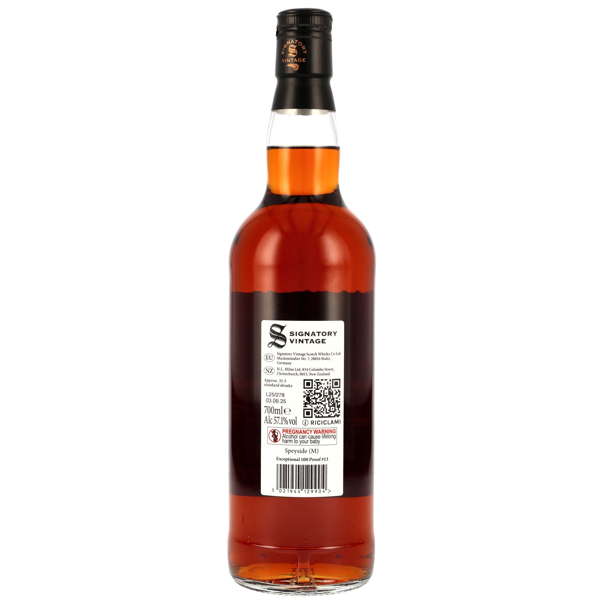 Speyside (M) 2009/2025 – 100 Proof Exceptional Cask Edition 13 57,1% vol. 700ml 2 - Maltimore.de - Premium Whisky Onlineshop