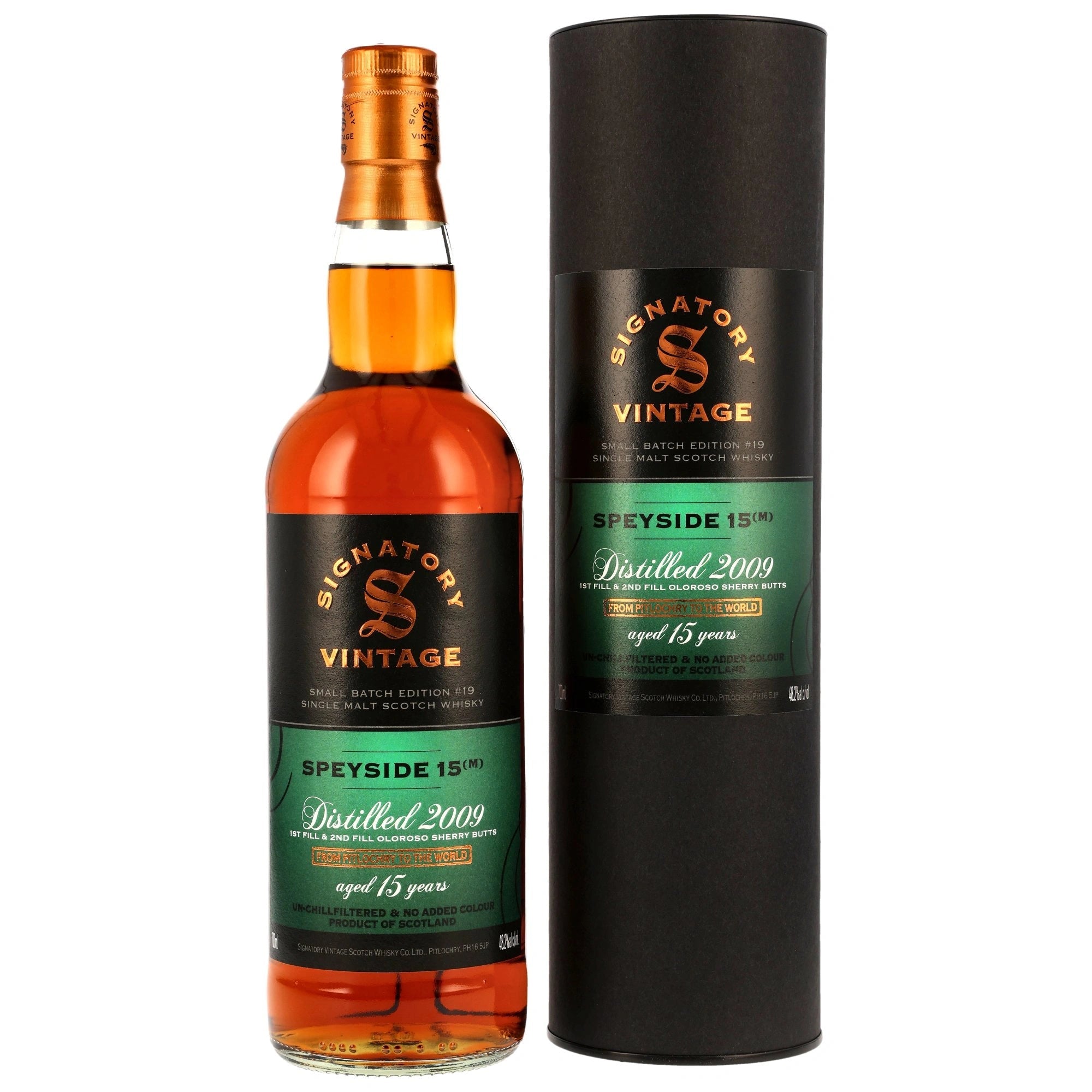 Speyside (M) 2009/2025 Oloroso Sherry Butts Signatory Small Batch Edition 19 48,2% vol 700ml 1 - Maltimore.de - Premium Whisky Onlineshop