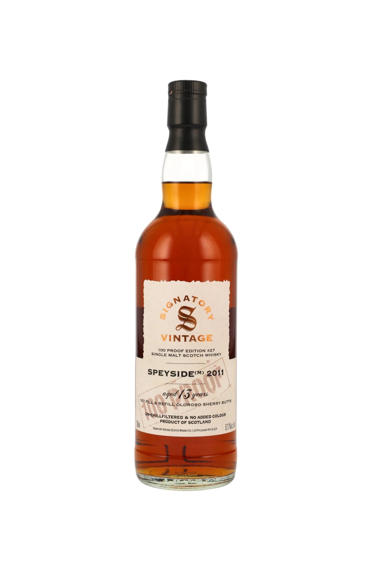 Speyside (M) 2011/2024 13 Jahre Signatory 100 Proof Edition #27 57,1% 700ml - Maltimore - Premium Whisky Onlineshop