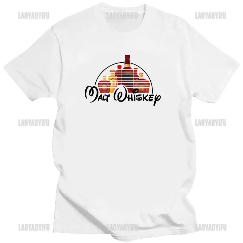 T-Shirt Vintage Malt Whiskey T Shirt Whisky Shirt Singe Malt Lover Tees Geschenk Disney Style 5 - Maltimore - Premium Whisky Onlineshop