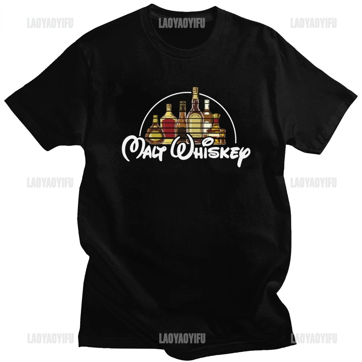 T-Shirt Vintage Malt Whiskey T Shirt Whisky Shirt Singe Malt Lover Tees Geschenk Disney Style 1 - Maltimore - Premium Whisky Onlineshop