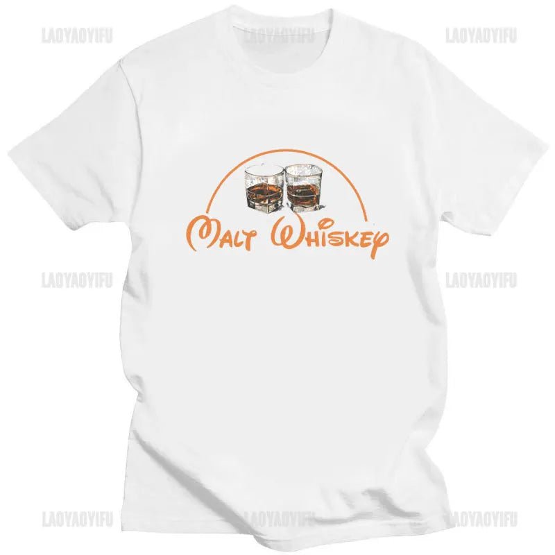 T-Shirt Vintage Malt Whiskey T Shirt Whisky Shirt Singe Malt Lover Tees Geschenk Disney Style 9 - Maltimore - Premium Whisky Onlineshop