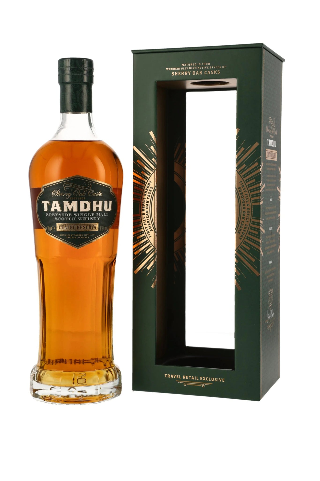 Tamdhu Cuatro Reserva Speyside Single Malt Scotch Whisky 41,2% vol. 700ml - Maltimore - Premium Whisky Onlineshop