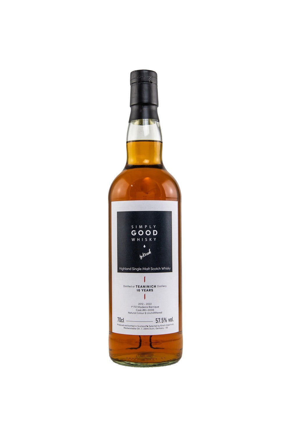 Teaninich 10 Jahre Simply Good First Fill Madeira Barrique 57,5% vol. 700ml 1 - Maltimore - Premium Whisky Onlineshop