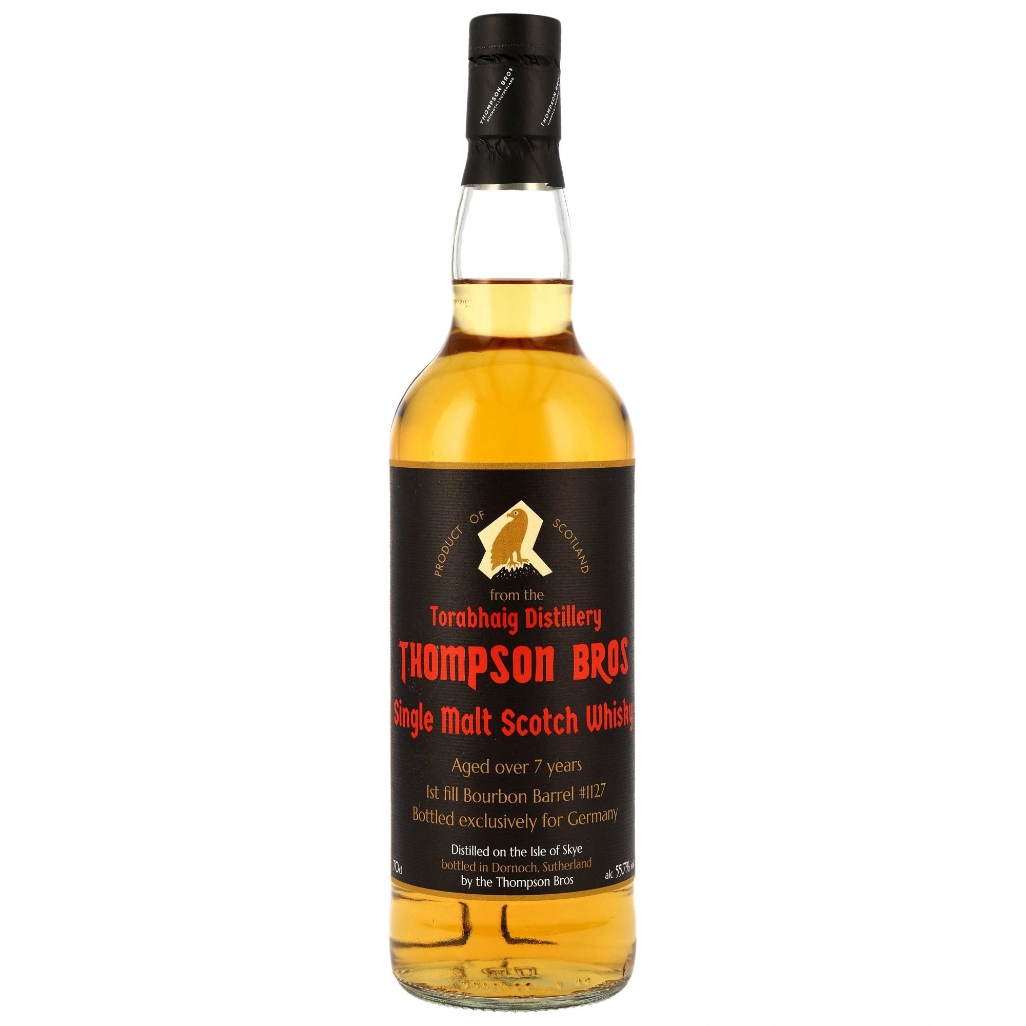 Torabhaig 2018/2025 1st Fill Bourbon Barrel 1127 Thompson Bros. 55,7% vol. 700ml 1 - Maltimore.de - Premium Whisky Onlineshop