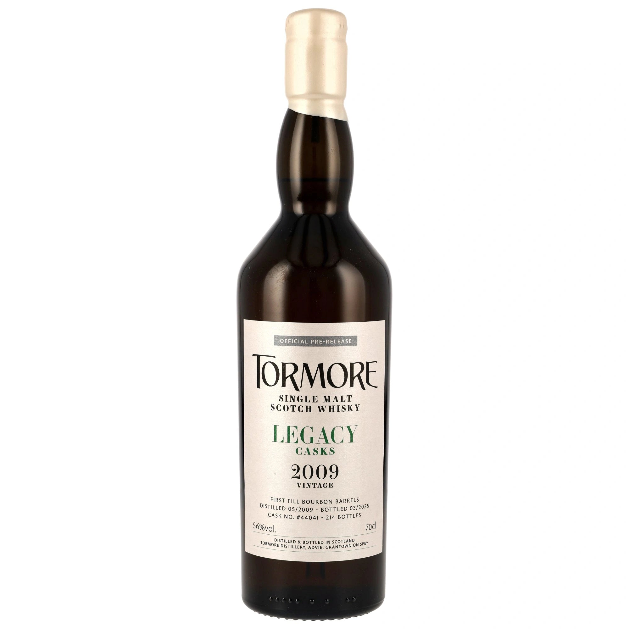 Tormore 2009/2025 – Legacy Casks 44041 1st Fill Bourbon Barrel 56% vol. 700ml 1 - Maltimore.de - Premium Whisky Onlineshop