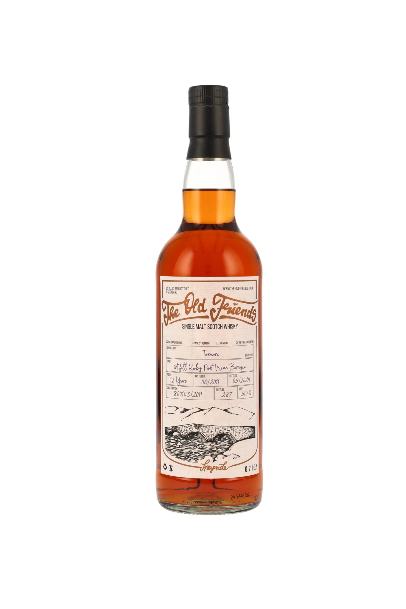 Tormore 2011/2024 TOF 12 Jahre Ruby Port Barrique #800103 (The Old Friends) 51,7% vol. 700ml - Maltimore - Premium Whisky Onlineshop