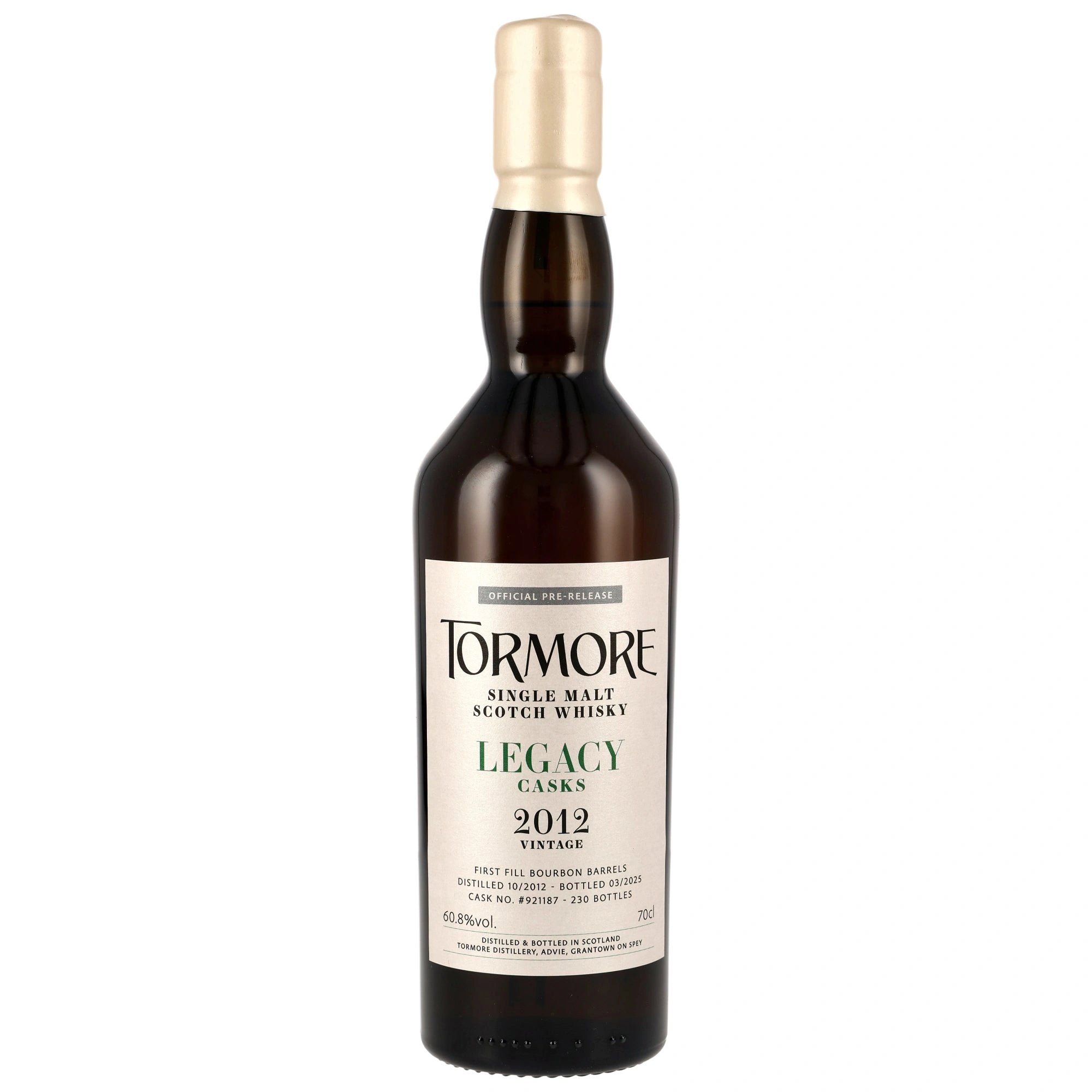 Tormore 2012/2025 - 12 y.o. - 1st Fill Bourbon Barrels 921187 - Legacy Casks 60,8% vol. 700ml 1 - Maltimore.de - Premium Whisky Onlineshop