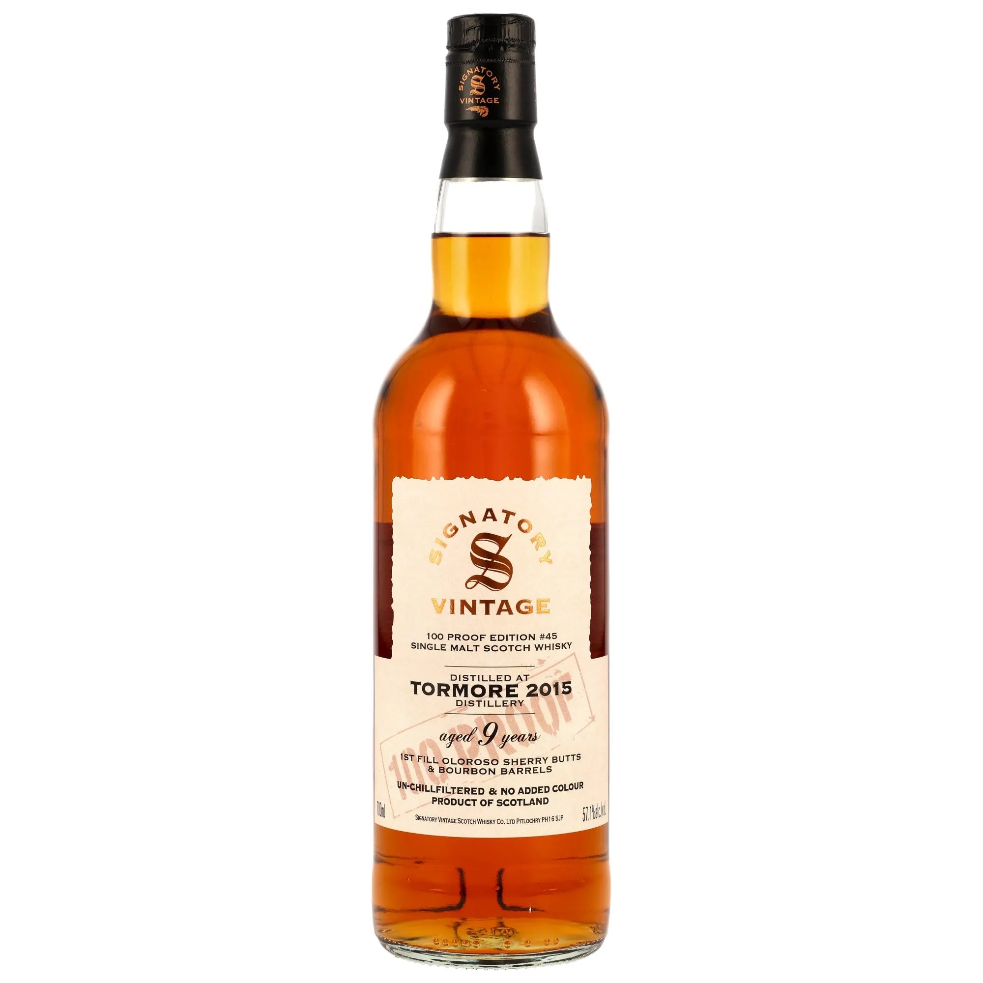 Tormore 2015/2025 – Signatory Vintage 100 Proof Edition 45 57,1% vol. 700ml 1 - Maltimore.de - Premium Whisky Onlineshop