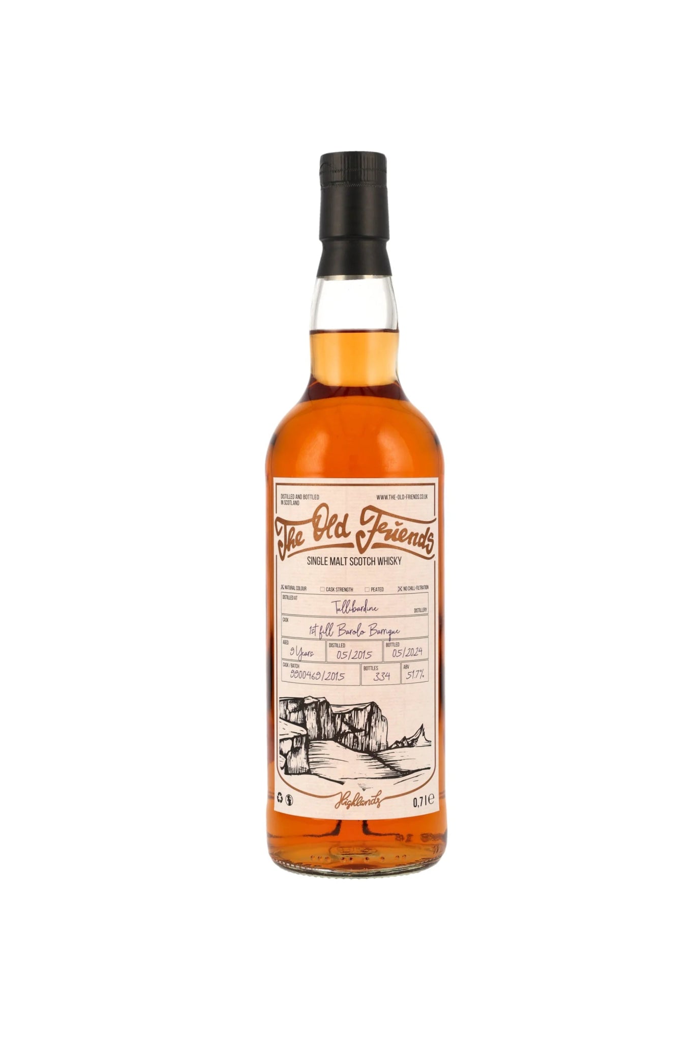 Tullibardine 2015/2024 TOF Barolo Barrique #9900469 (The Old Friends) 51,7% vol. 700ml - Maltimore - Premium Whisky Onlineshop