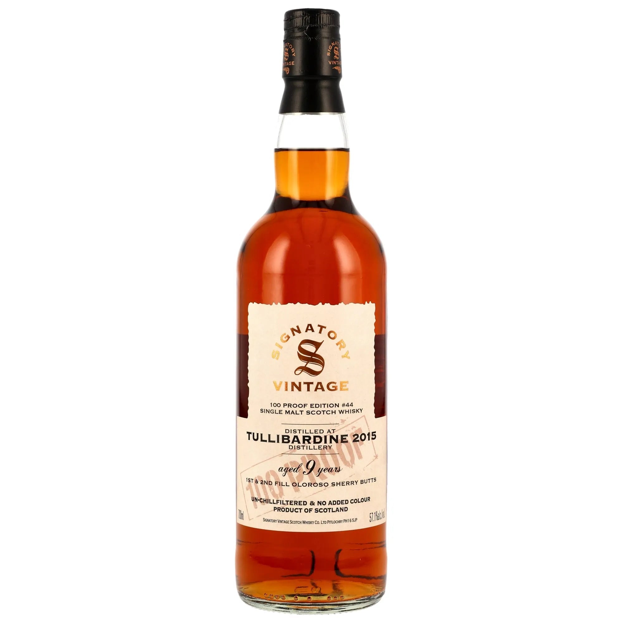 Tullibardine 2015/2025 – 100 Proof Edition 44 57,1% vol. 700ml 1 - Maltimore - Premium Whisky Onlineshop