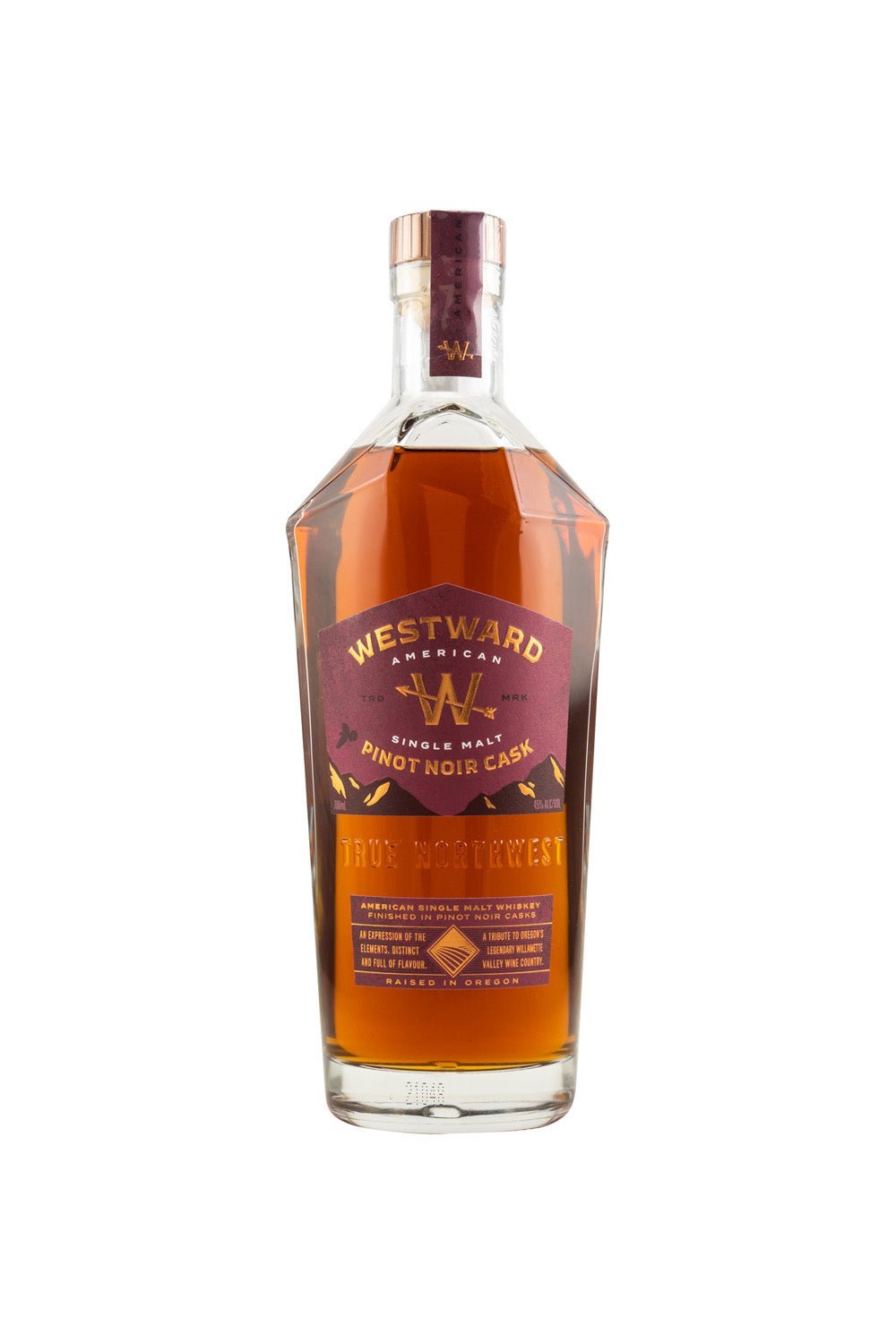 Westward American Single Malt Whiskey Pinot Noir Finish 45% vol. 700ml - Maltimore - Premium Whisky Onlineshop